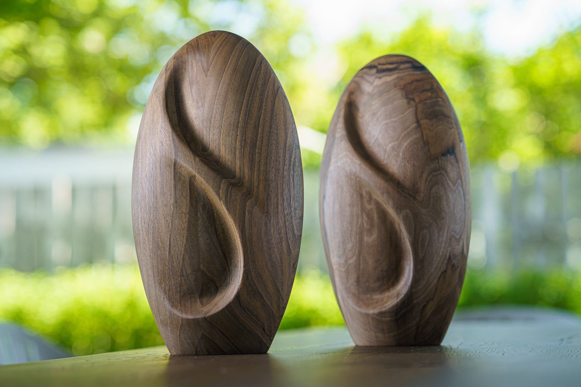 Pulvis Art Urns Adult Size Urn Wooden Urn for Ashes "Eternity" - Genuine Walnut