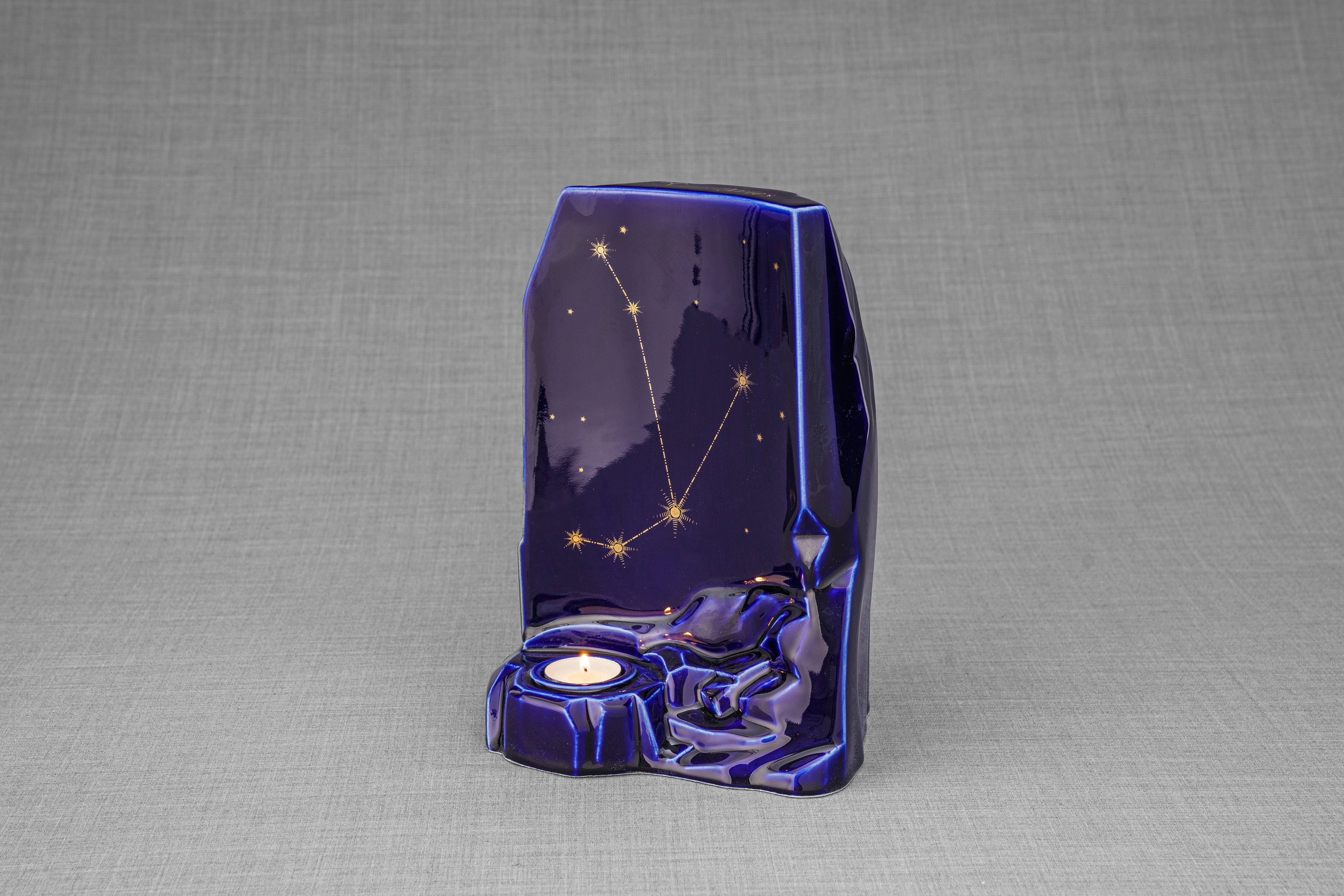 Pulvis Art Urns Adult Size Urn Zodiac Urn for Ashes "Aries" - Large | Star Sign Urn