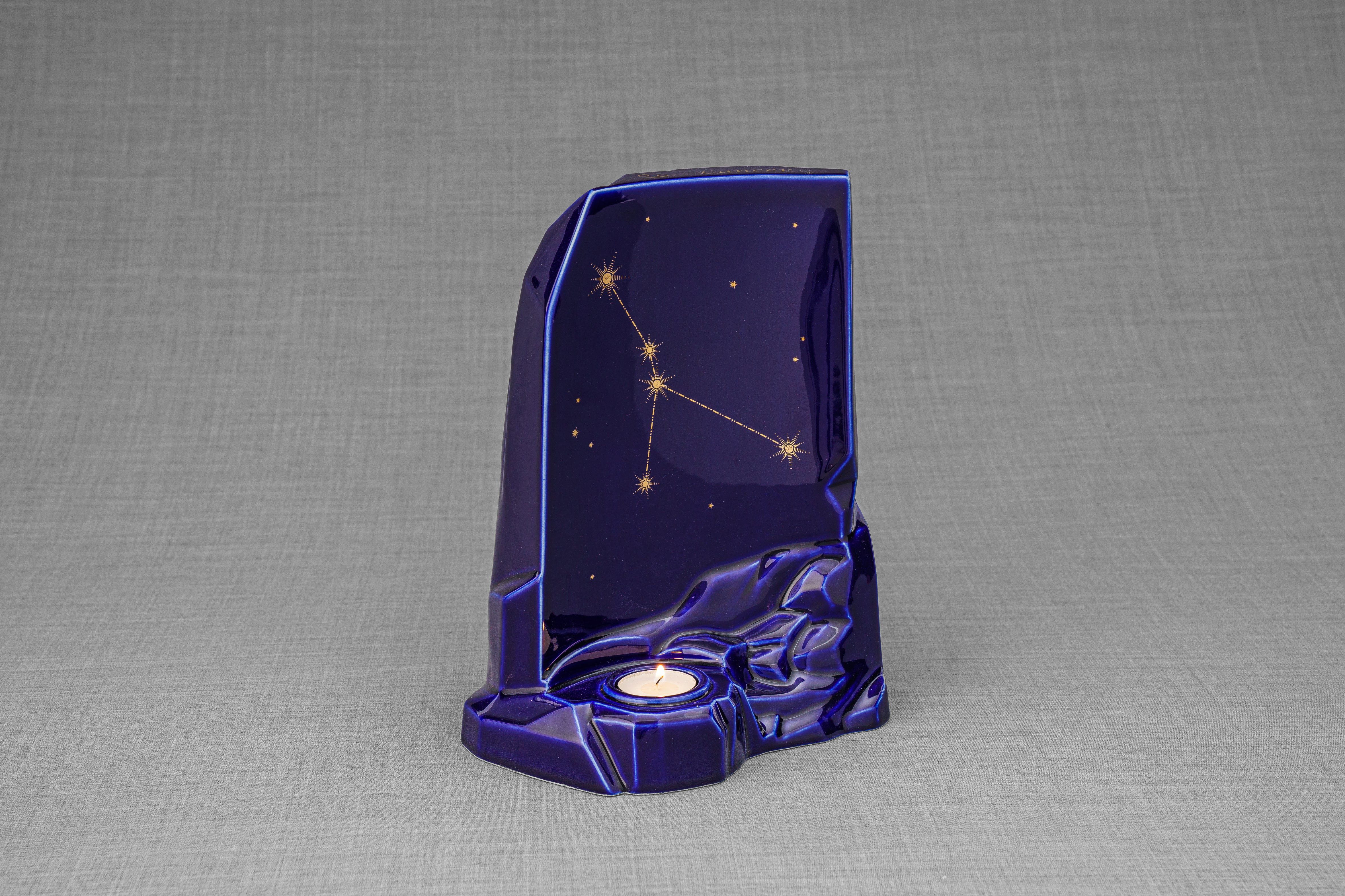 Pulvis Art Urns Adult Size Urn Zodiac Urn for Ashes "Cancer" - Large | Star Sign Urn