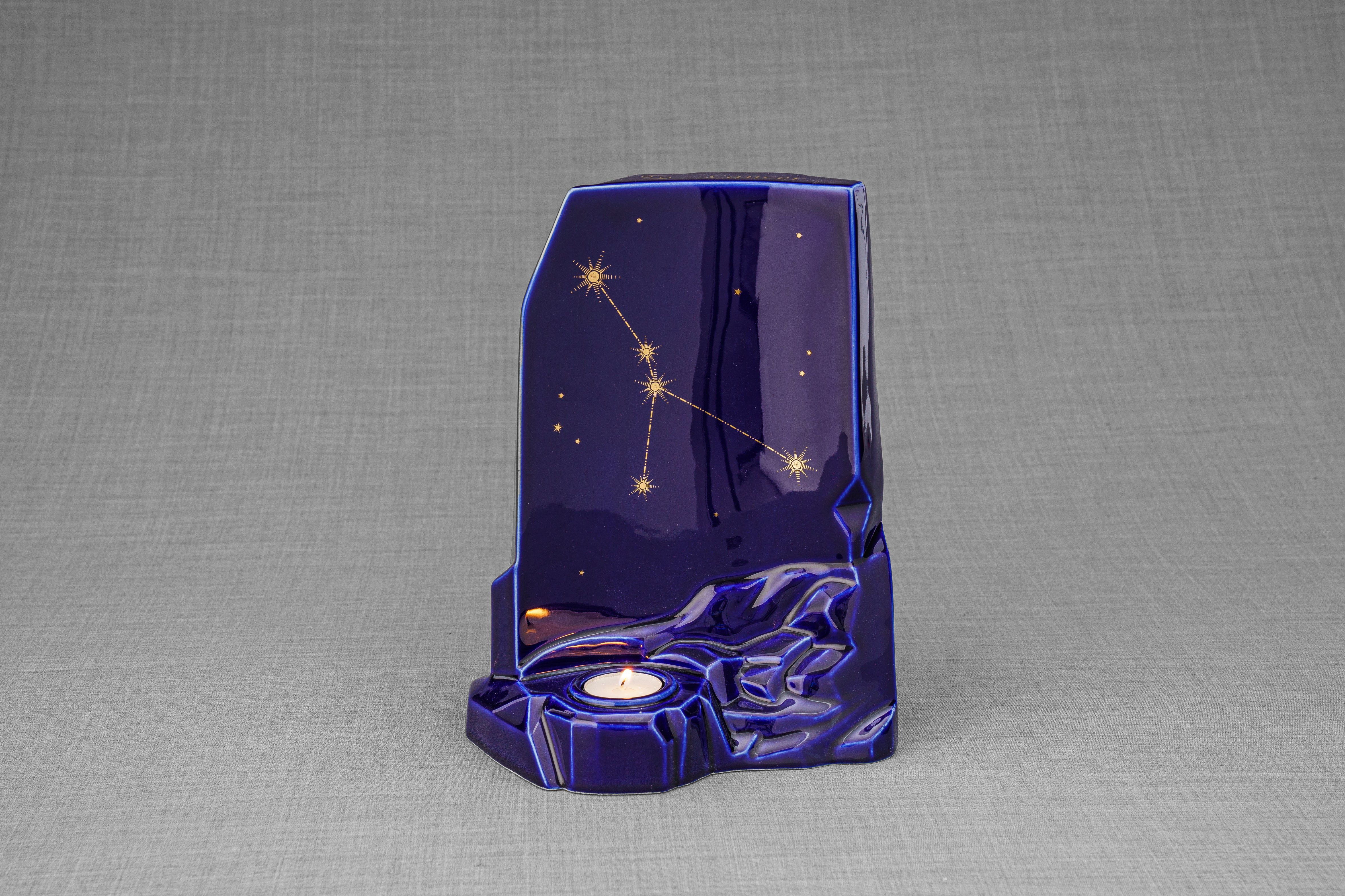 Pulvis Art Urns Adult Size Urn Zodiac Urn for Ashes "Cancer" - Large | Star Sign Urn