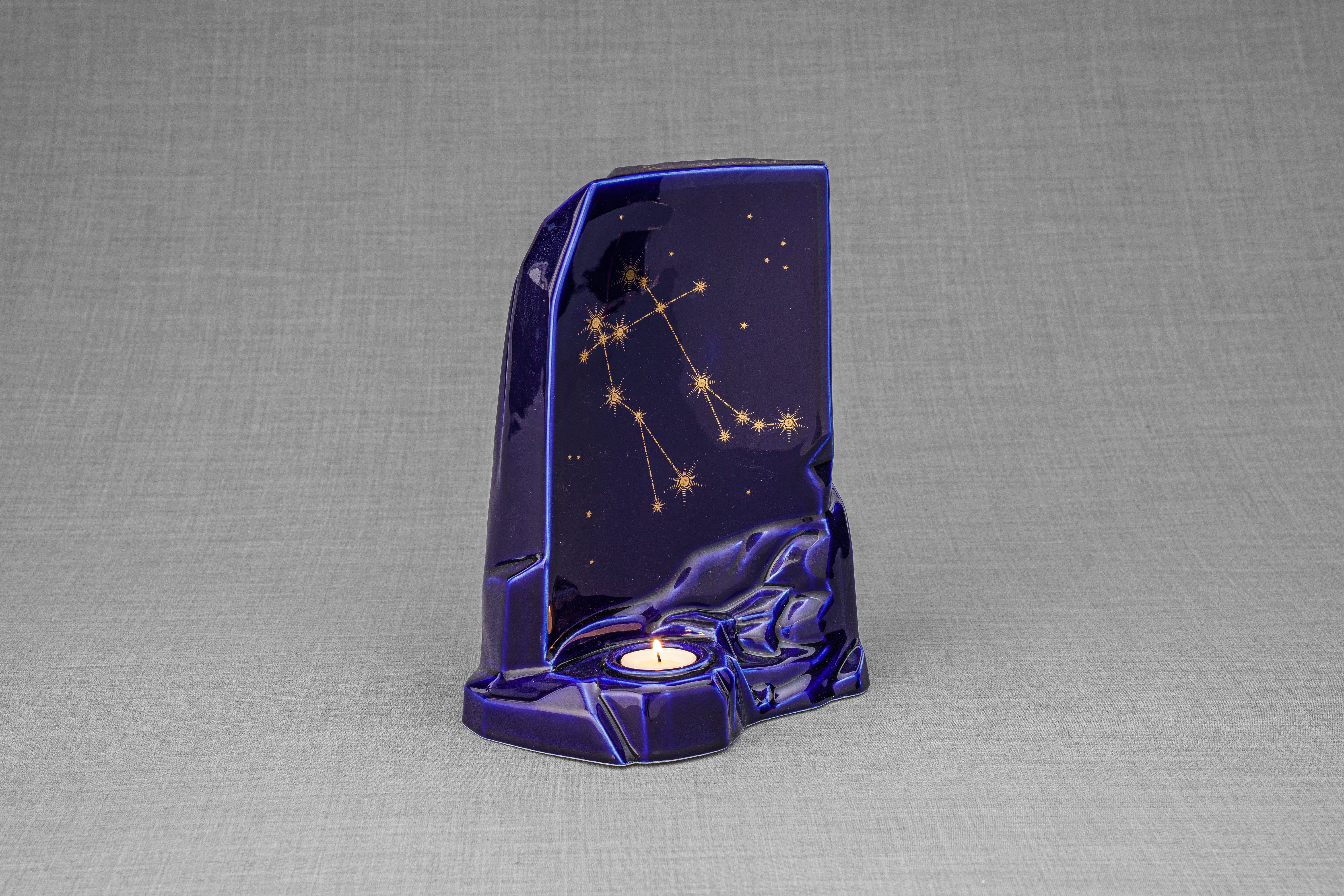 Pulvis Art Urns Adult Size Urn Zodiac Urn for Ashes "Gemini" - Large | Star Sign Urn