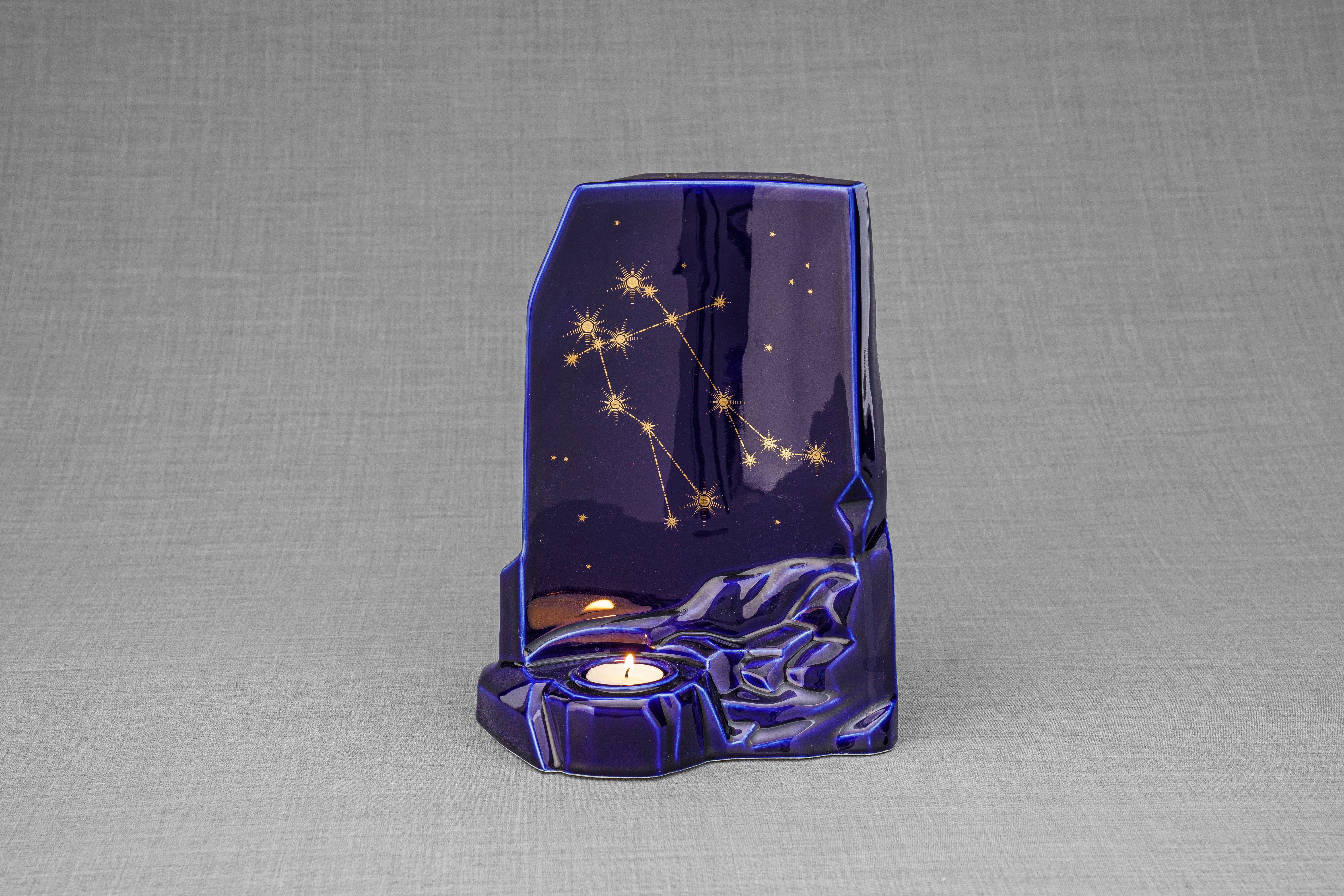 Pulvis Art Urns Adult Size Urn Zodiac Urn for Ashes "Gemini" - Large | Star Sign Urn