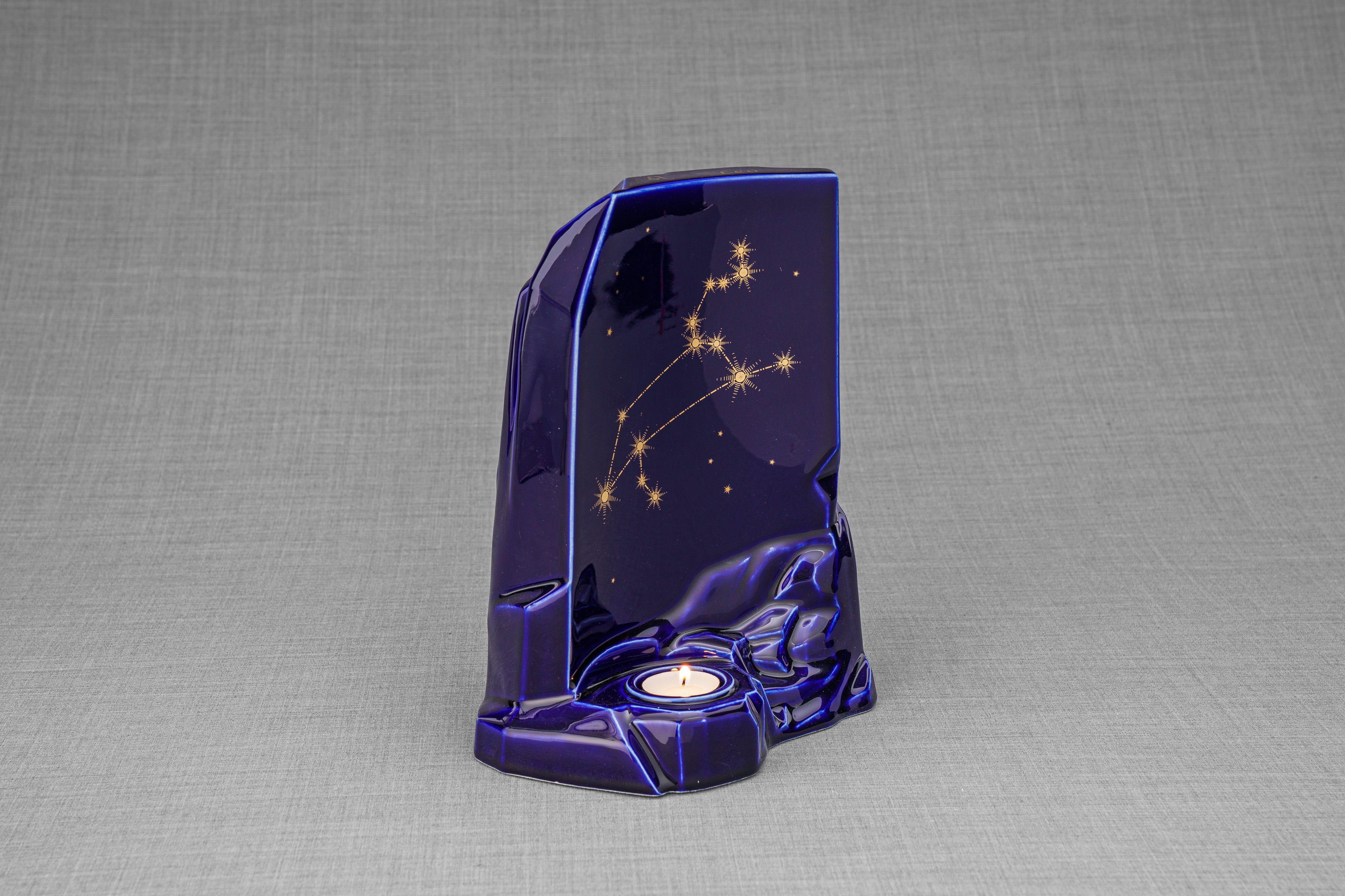 Pulvis Art Urns Adult Size Urn Zodiac Urn for Ashes "Leo" - Large | Star Sign Urn