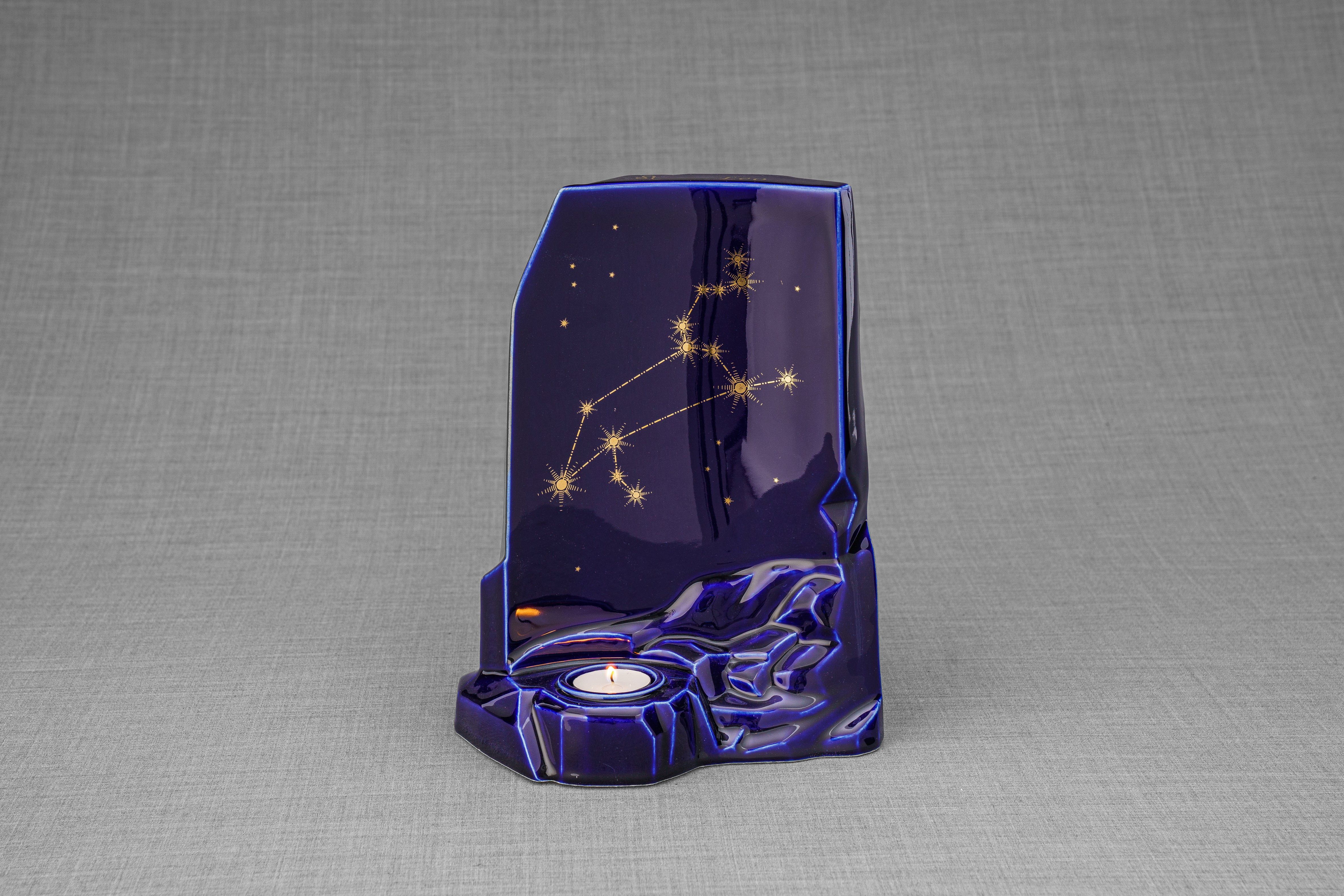 Pulvis Art Urns Adult Size Urn Zodiac Urn for Ashes "Leo" - Large | Star Sign Urn