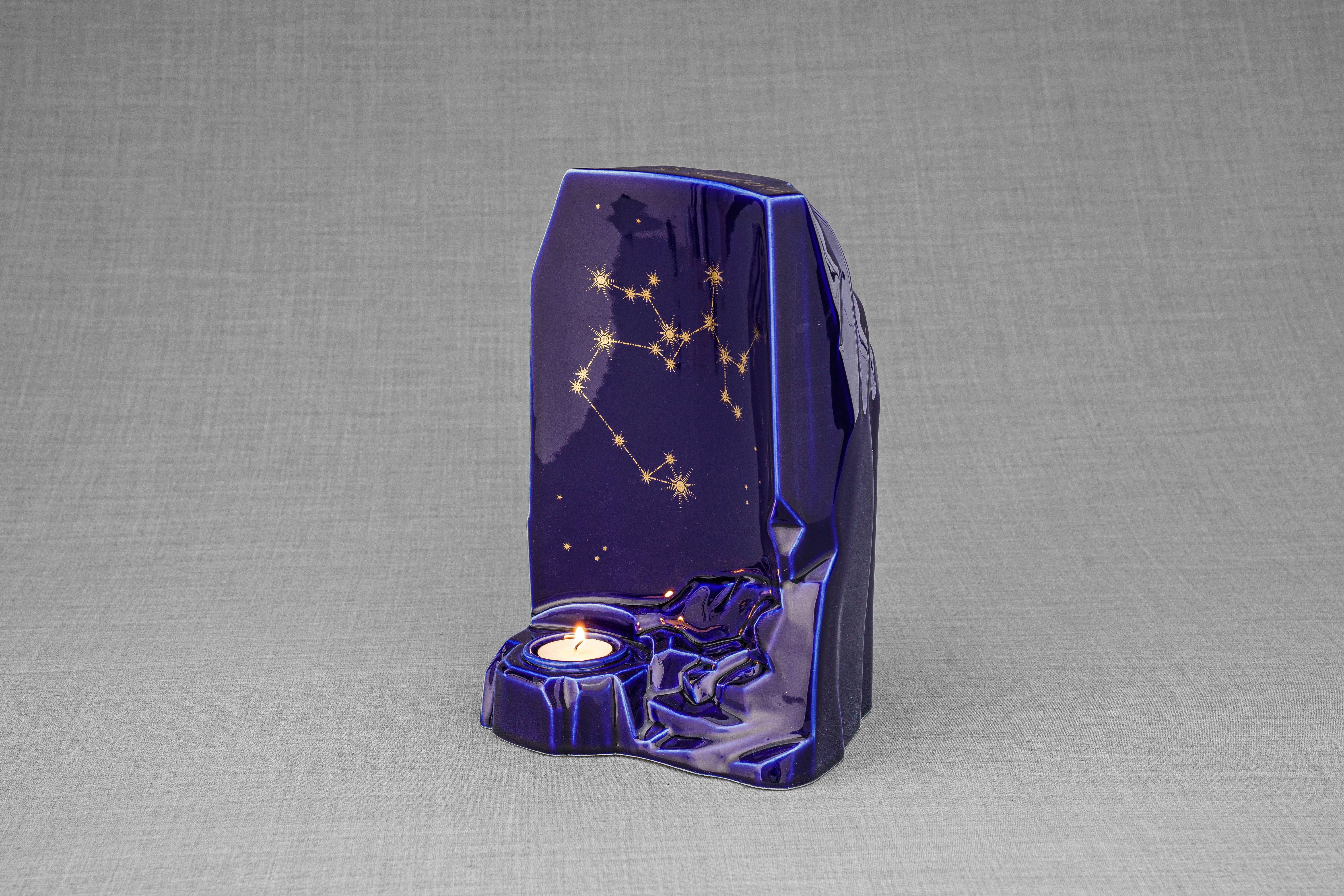Pulvis Art Urns Adult Size Urn Zodiac Urn for Ashes "Sagittarius" - Large | Star Sign Urn
