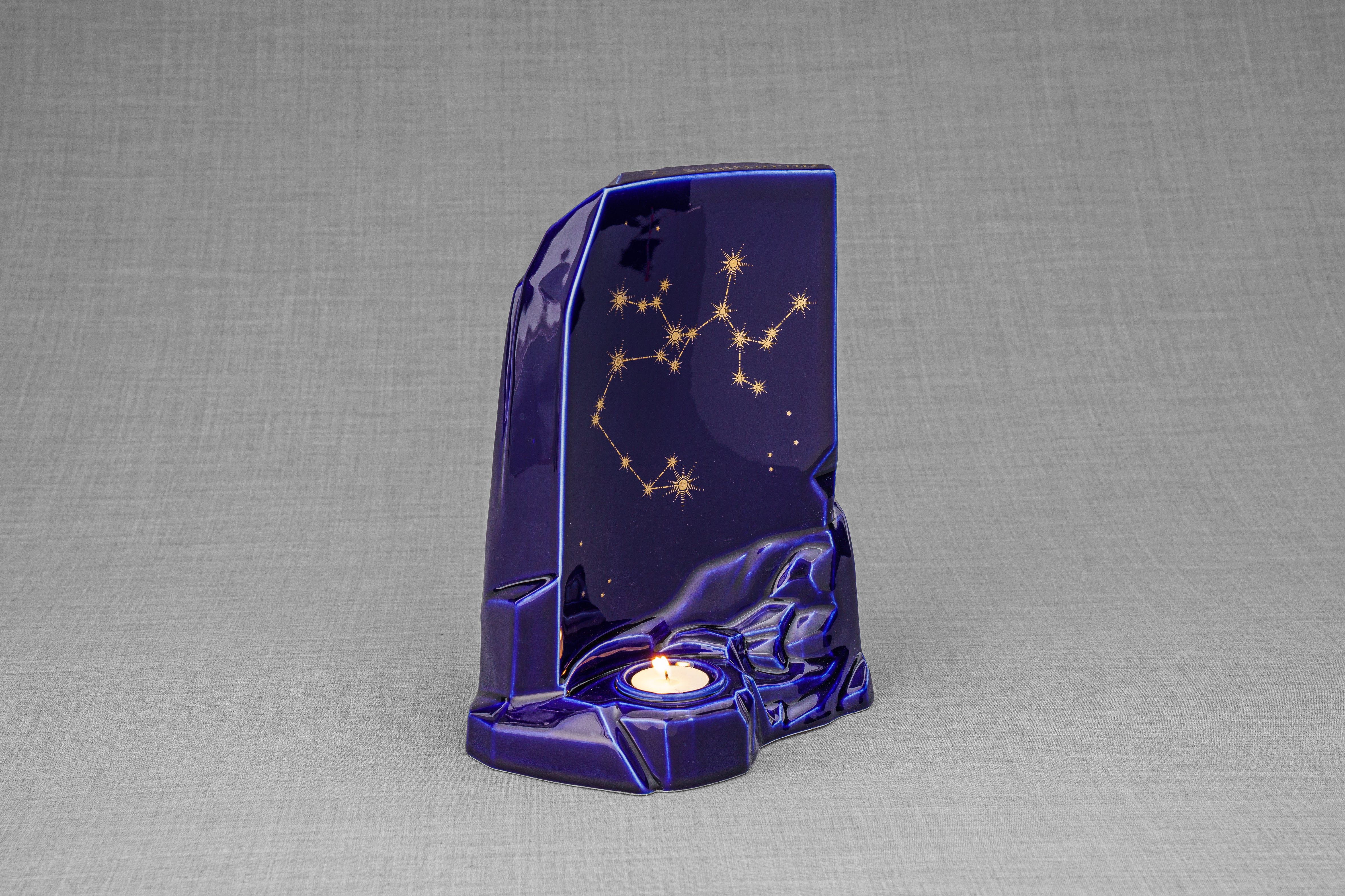 Pulvis Art Urns Adult Size Urn Zodiac Urn for Ashes "Sagittarius" - Large | Star Sign Urn