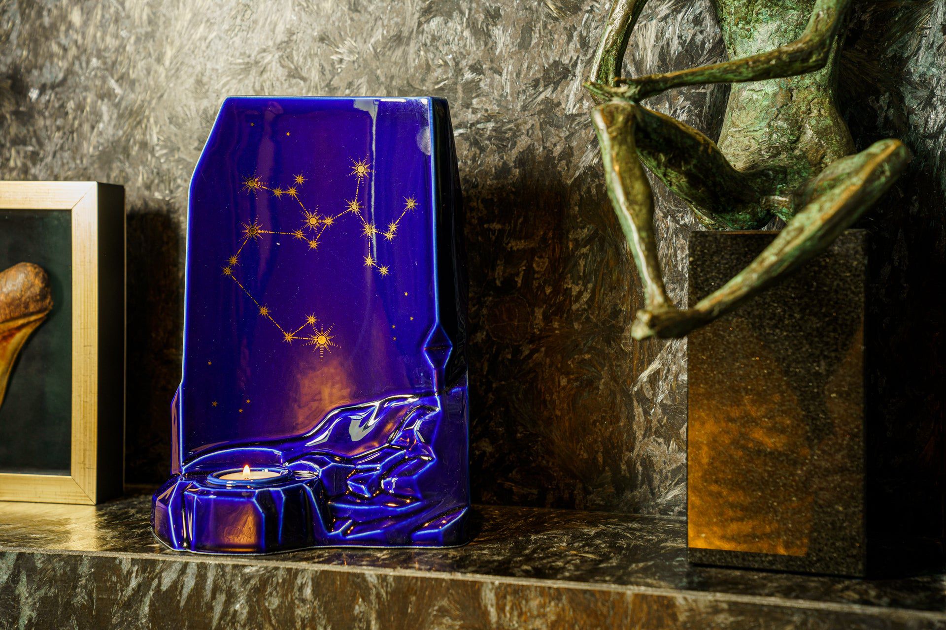 Pulvis Art Urns Adult Size Urn Zodiac Urn for Ashes "Sagittarius" - Large | Star Sign Urn