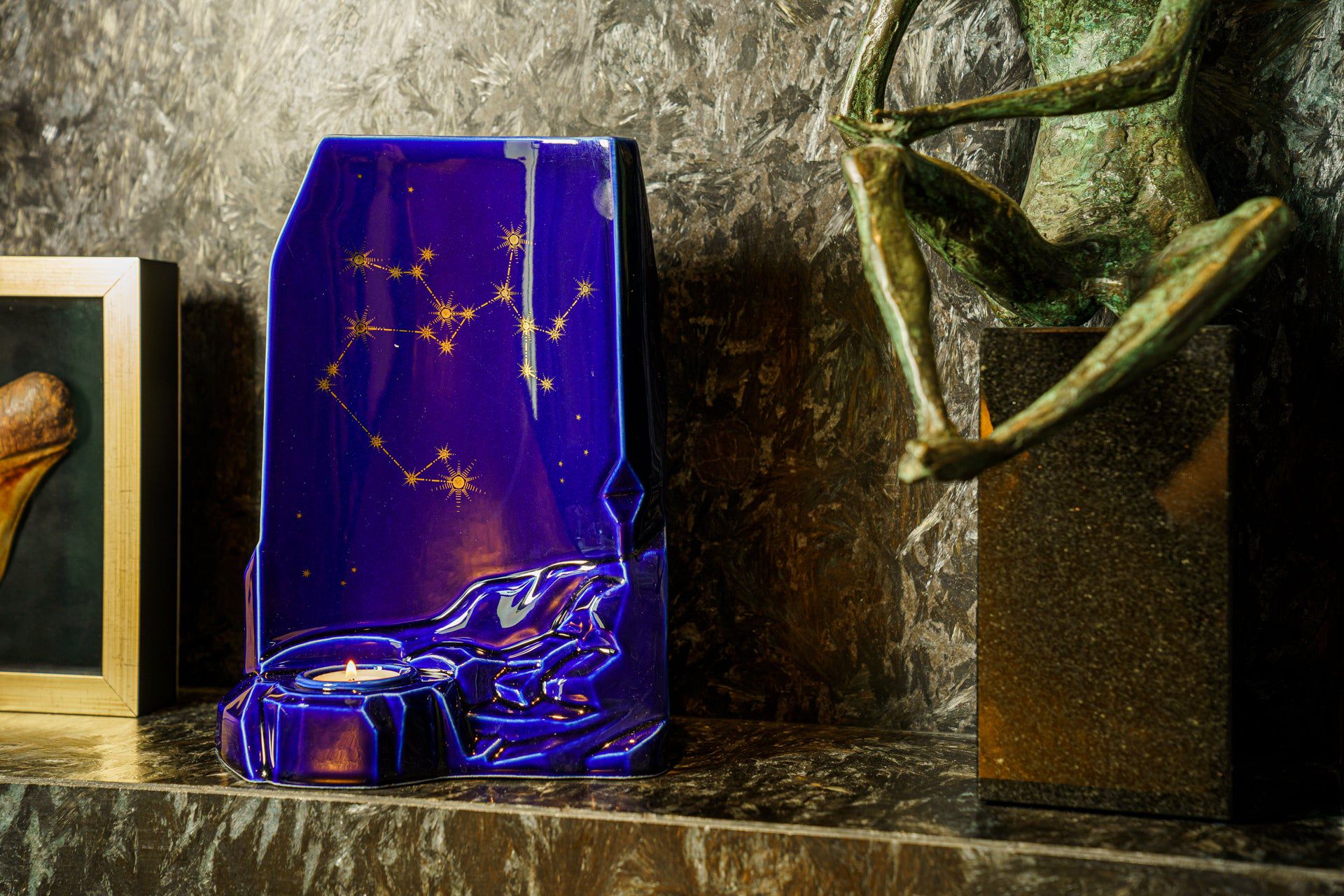 Pulvis Art Urns Adult Size Urn Zodiac Urn for Ashes "Sagittarius" - Large | Star Sign Urn
