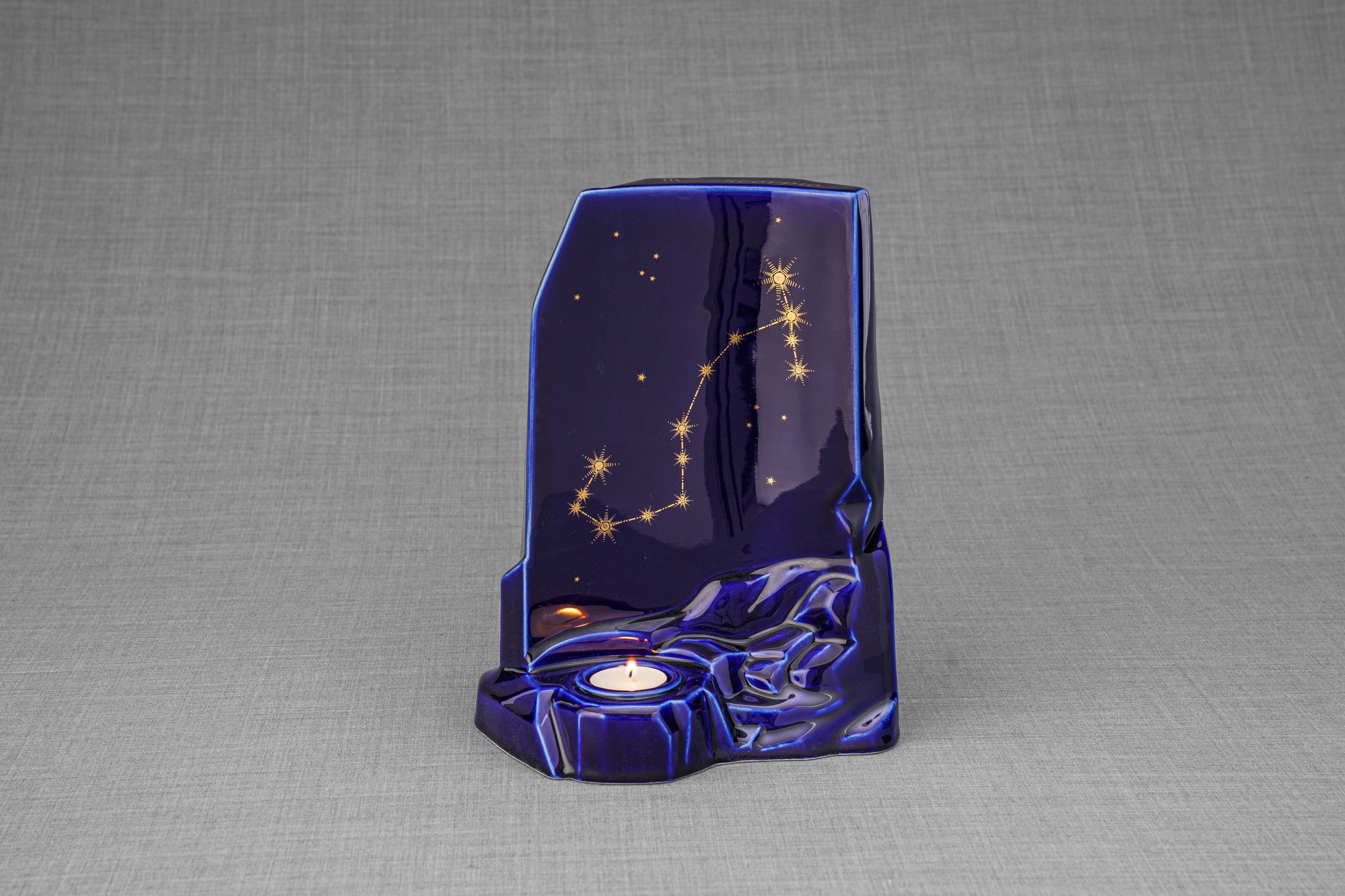 Pulvis Art Urns Adult Size Urn Zodiac Urn for Ashes "Scorpio" - Large | Star Sign Urn