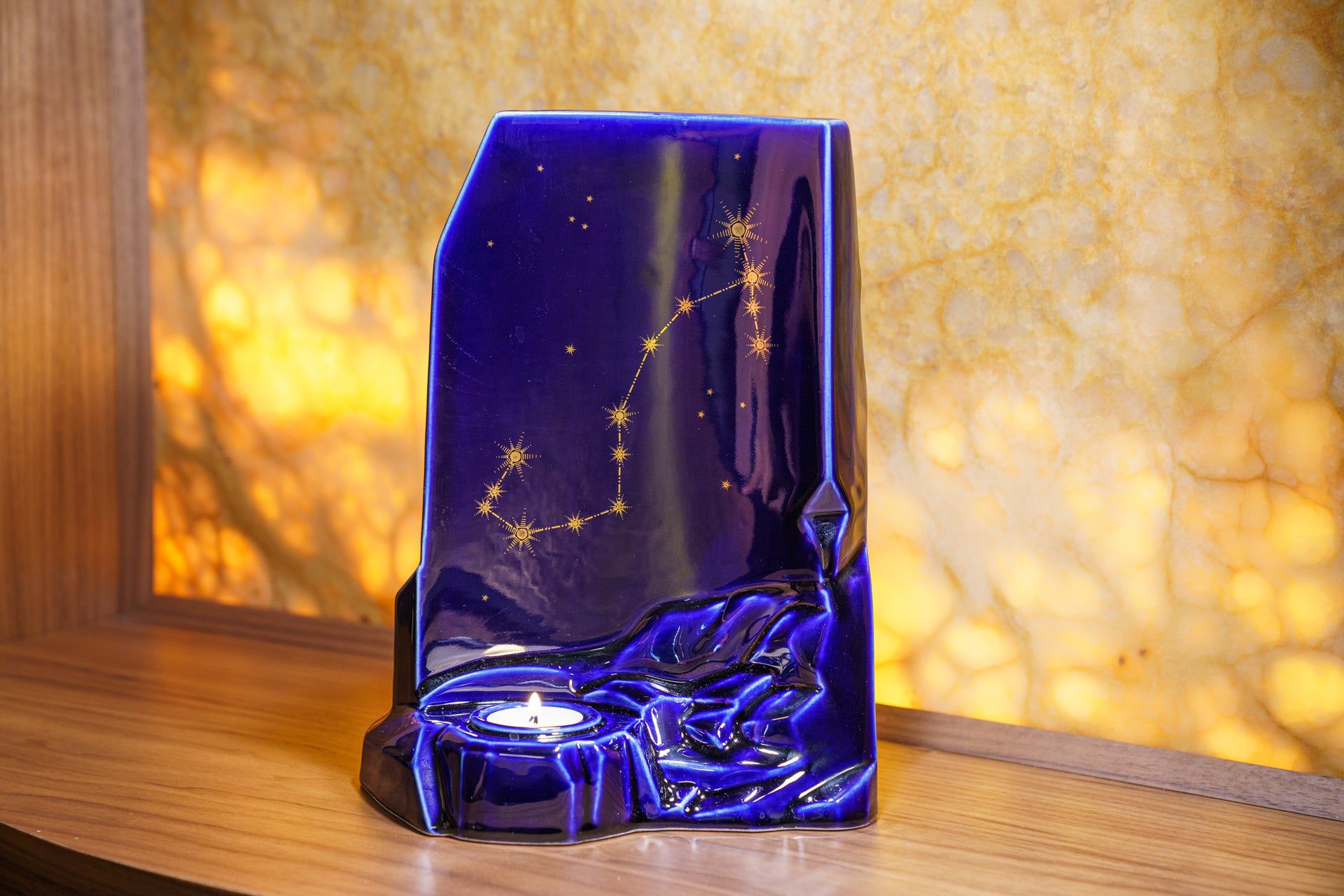 Pulvis Art Urns Adult Size Urn Zodiac Urn for Ashes "Scorpio" - Large | Star Sign Urn