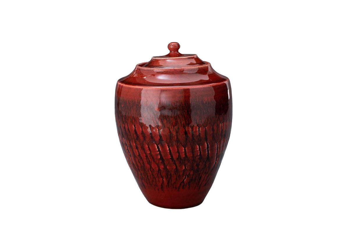 Ceramic Art Urn for Ashes - handmade on a pottery wheel by Pulvis Art Urns