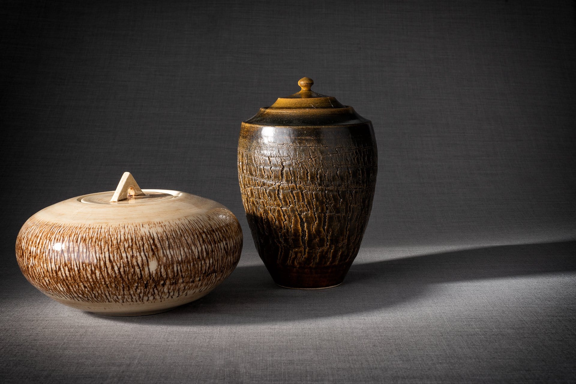 Ceramic Art Urn for Ashes - handmade on a pottery wheel by Pulvis Art Urns