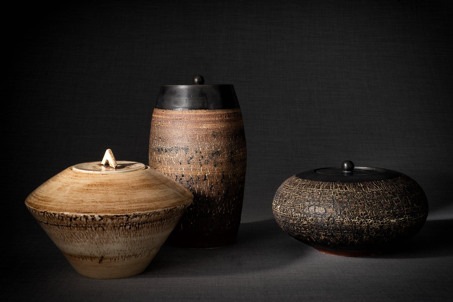Ceramic Art Urn for Ashes - handmade on a pottery wheel by Pulvis Art Urns