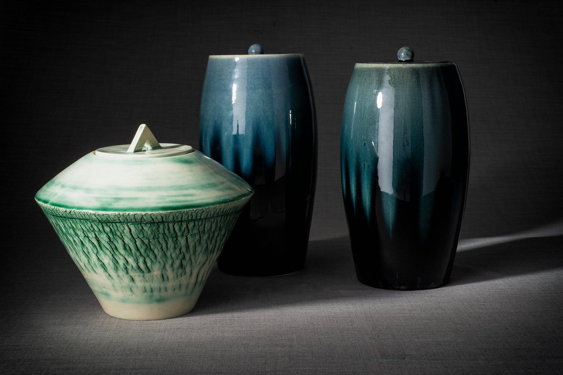 Ceramic Art Urn for Ashes - handmade on a pottery wheel by Pulvis Art Urns