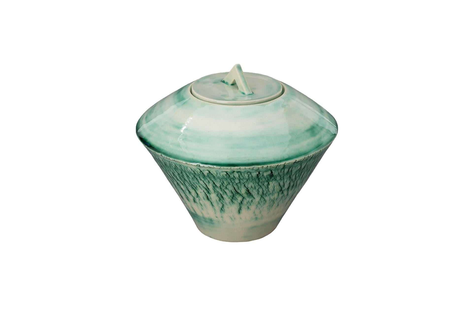 Ceramic Art Urn for Ashes - handmade on a pottery wheel by Pulvis Art Urns