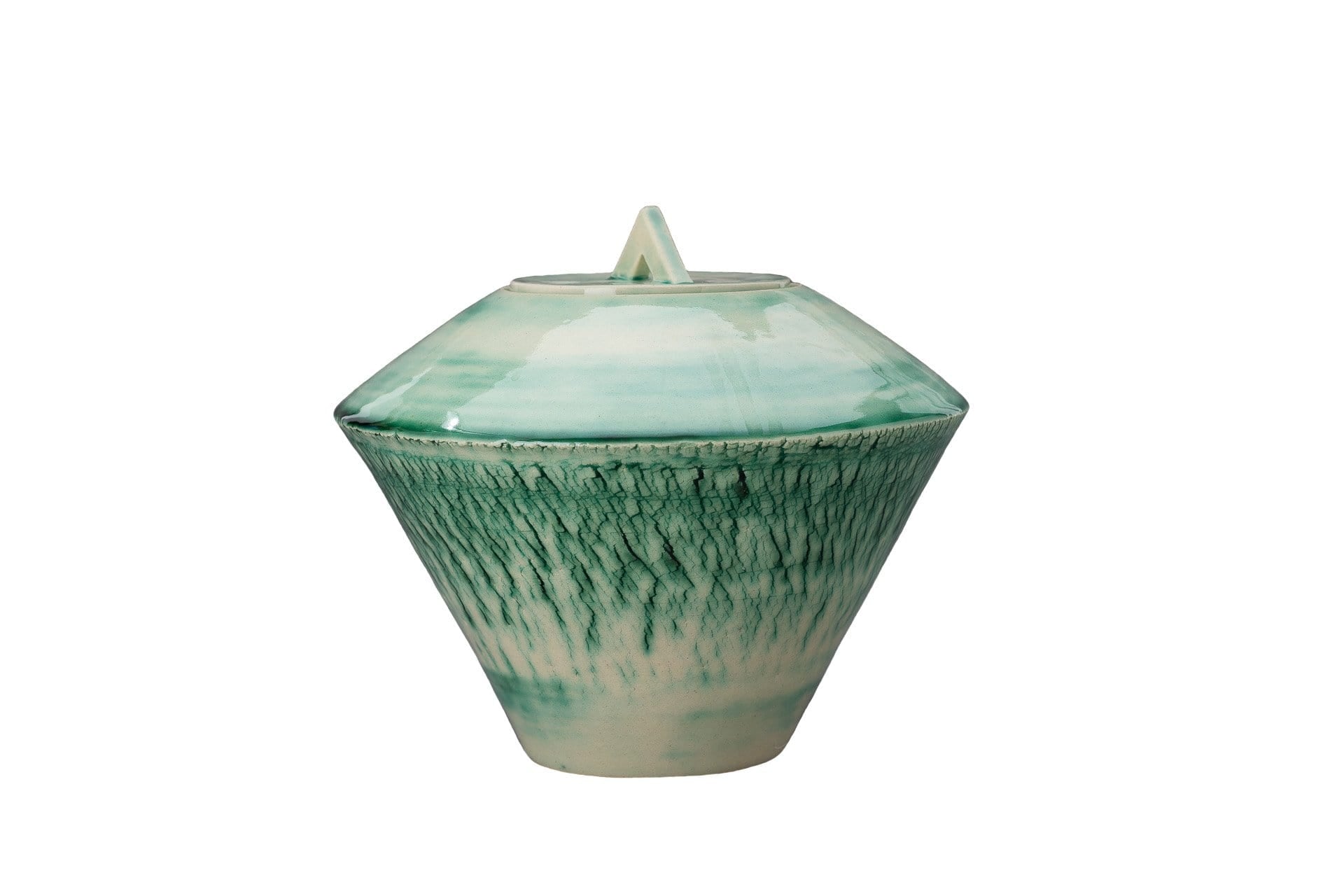 Ceramic Art Urn for Ashes - handmade on a pottery wheel by Pulvis Art Urns