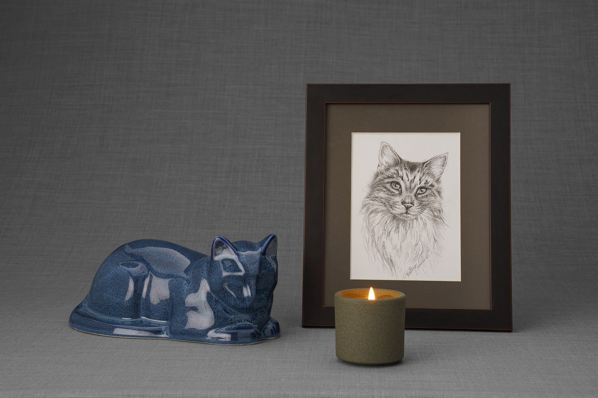 Pulvis Art Urns "Cat" Memorial Bundle - 4 pcs. | Handmade