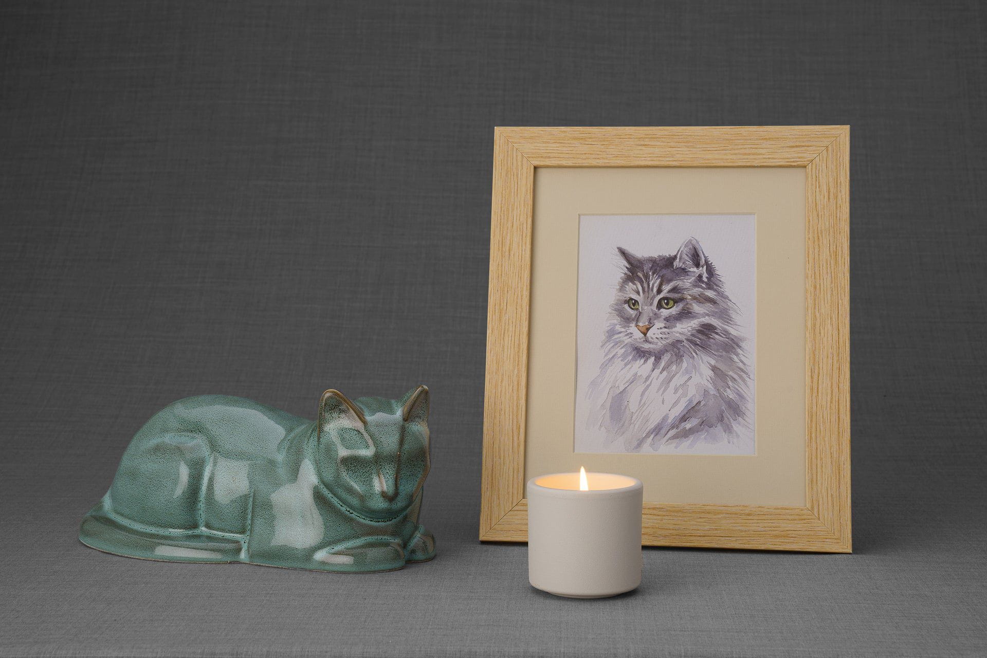 Pulvis Art Urns "Cat" Memorial Bundle - 4 pcs. | Handmade