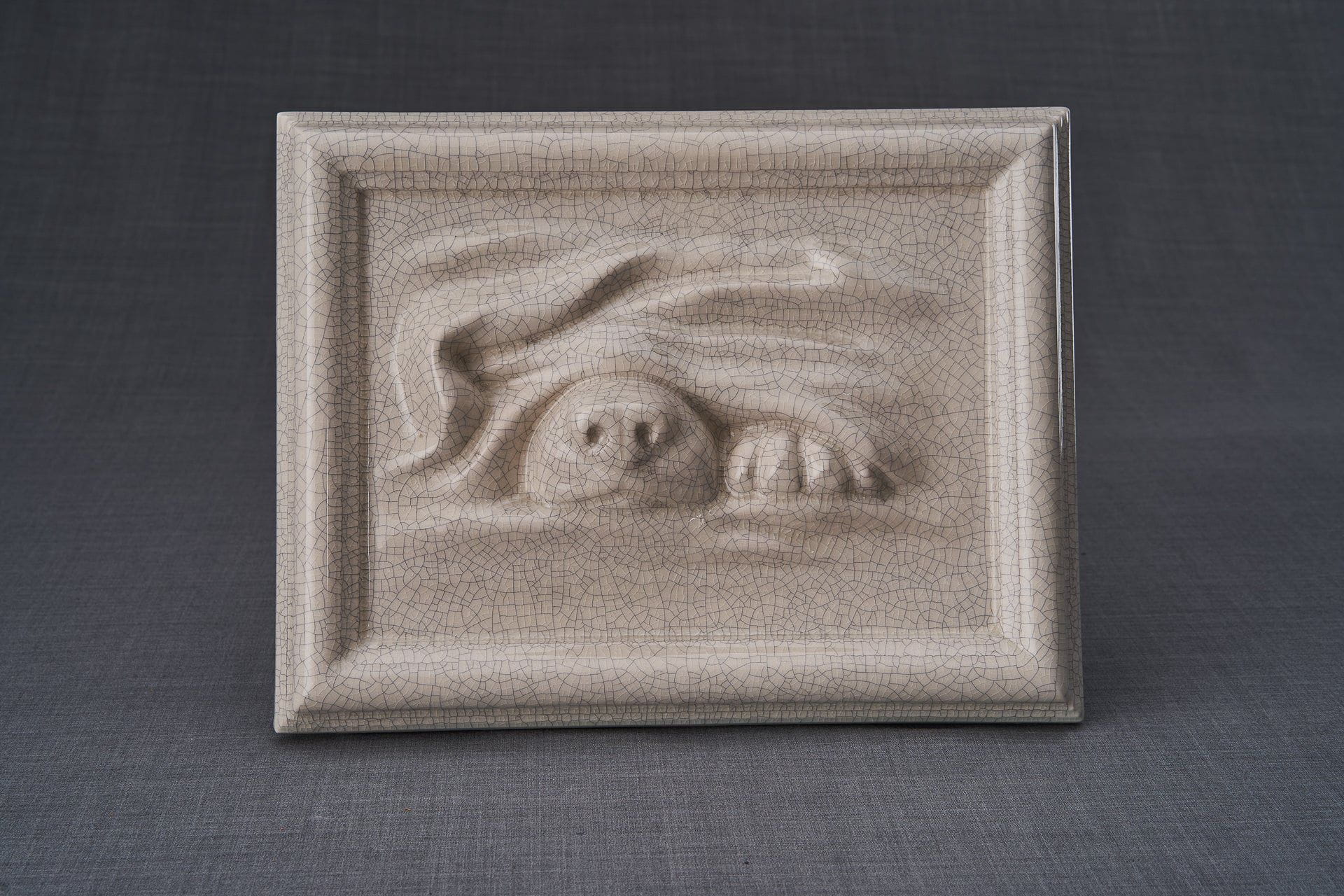 Pulvis Art Urns Craquelure / Light "Dog" Pet Memorial Bundle - 4 pcs. | Handmade