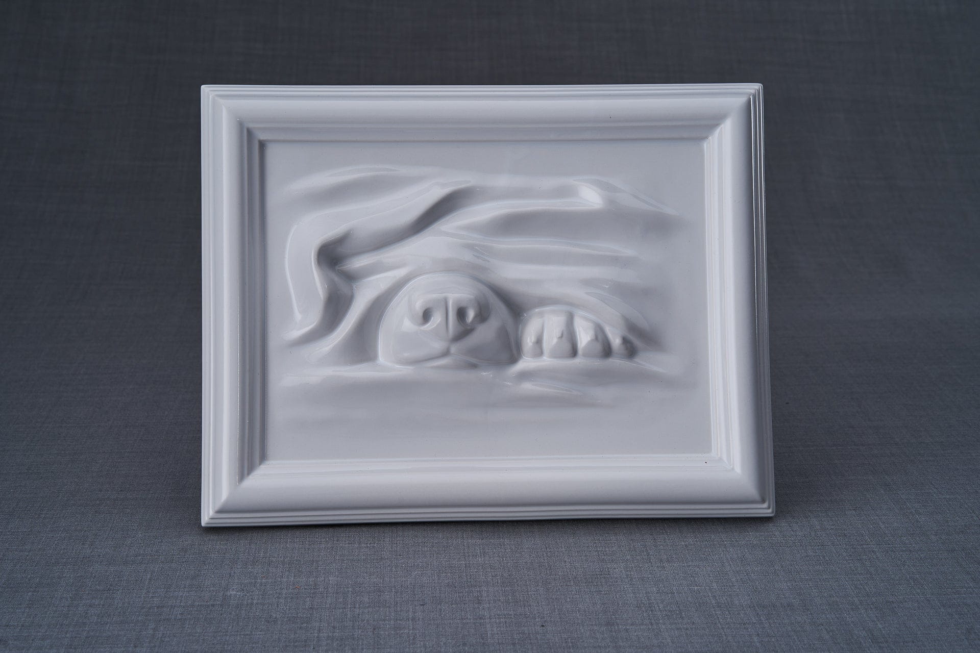 Pulvis Art Urns White / Light "Dog" Pet Memorial Bundle - 4 pcs. | Handmade