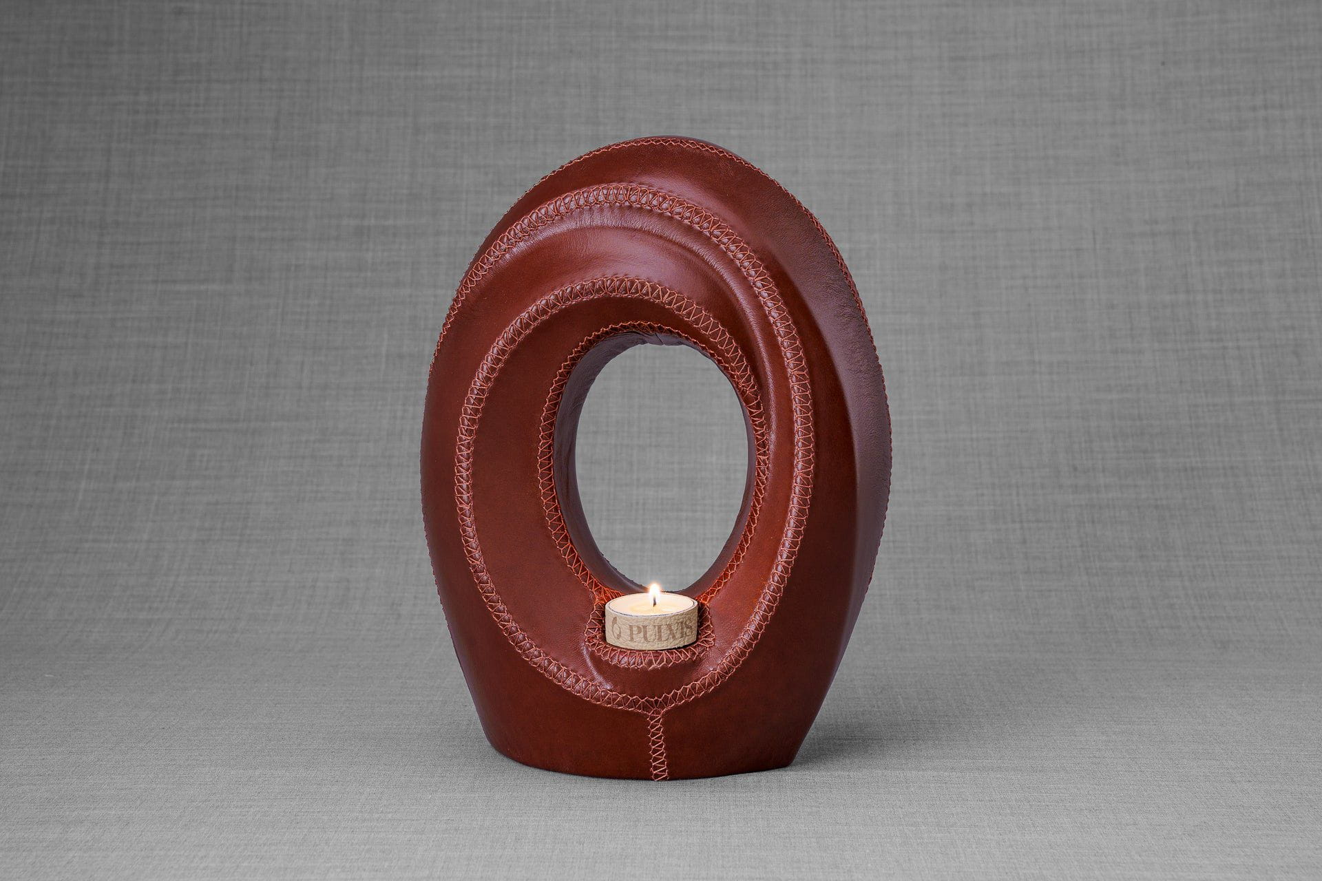 Pulvis Art Urns Exclusive Urn Handmade Cremation Urn for Ashes "The Passage" - Genuine Leather