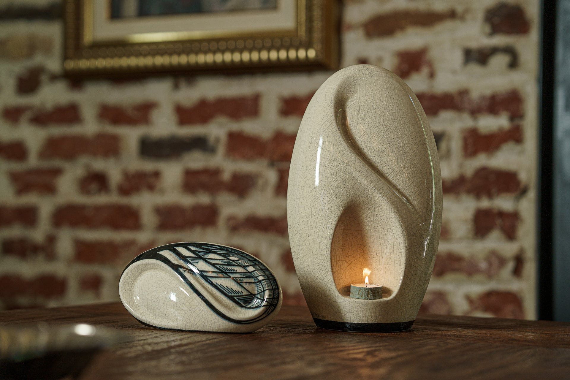 Pulvis Art Urns Exclusive Urn Handmade Decorated Eternity Keepsake for Ashes - Ceramic (SOLD OUT)