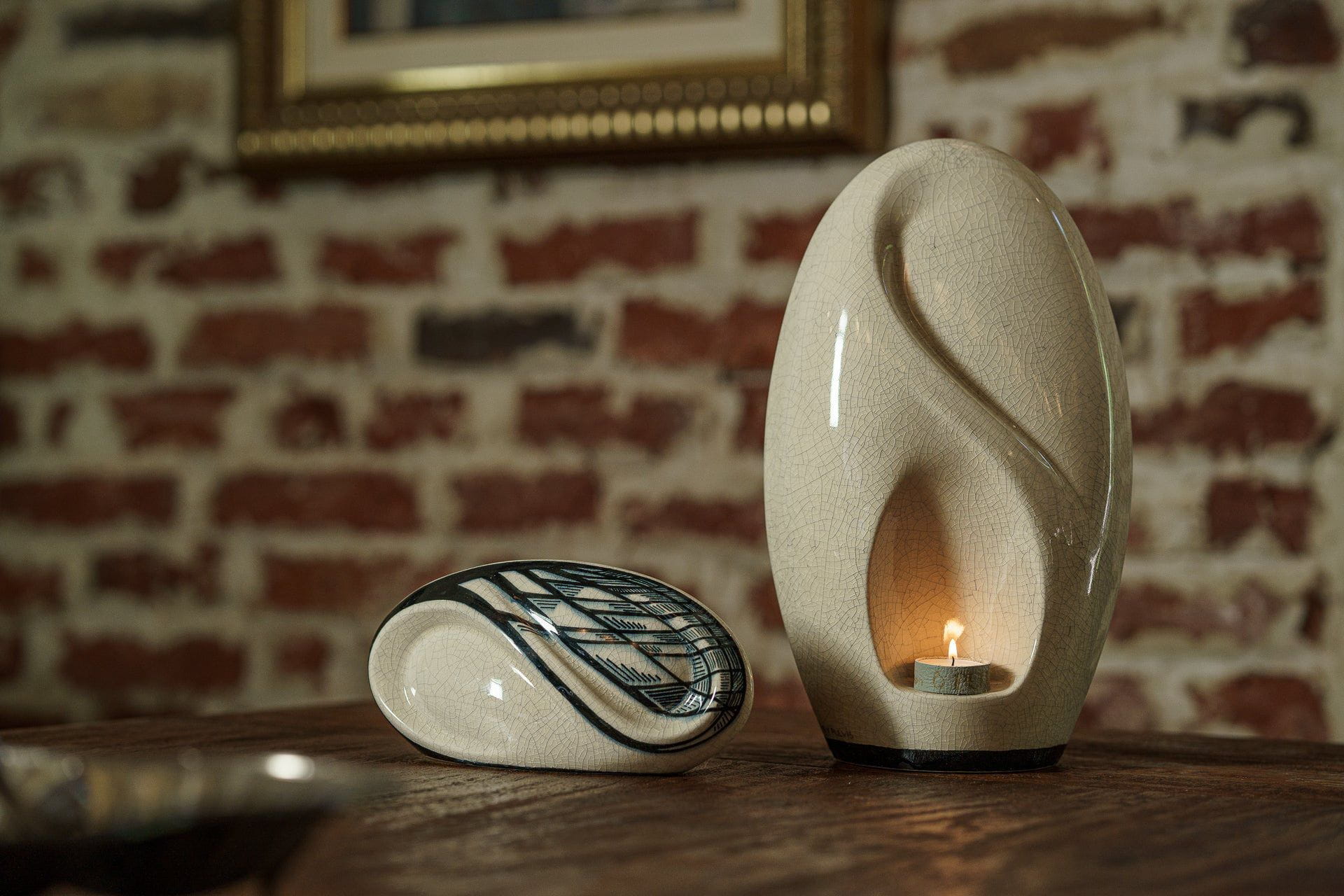 Pulvis Art Urns Exclusive Urn Handmade Decorated Eternity Keepsake for Ashes - Ceramic (SOLD OUT)
