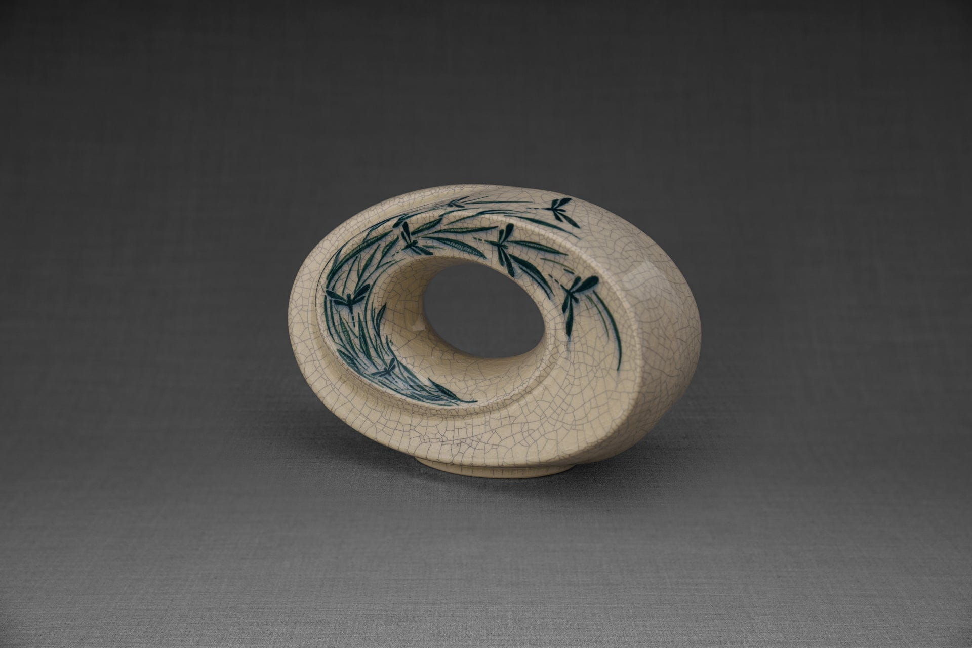 Pulvis Art Urns Exclusive Urn Handmade Decorated Keepsake for Ashes "The Passage" - Ceramic
