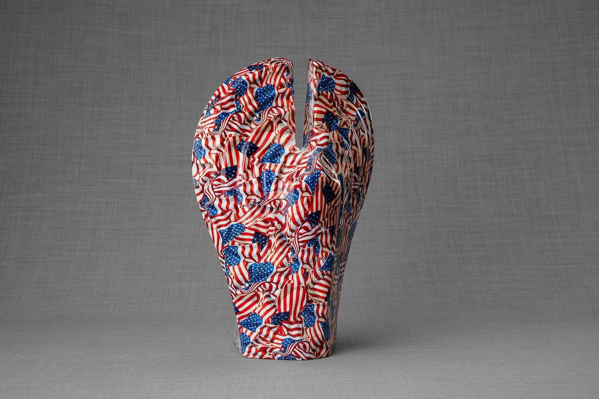 Pulvis Art Urns Exclusive Urn HydroGraphics Urn "Guardian - America" - Large | Ceramic | Hydro Dipping