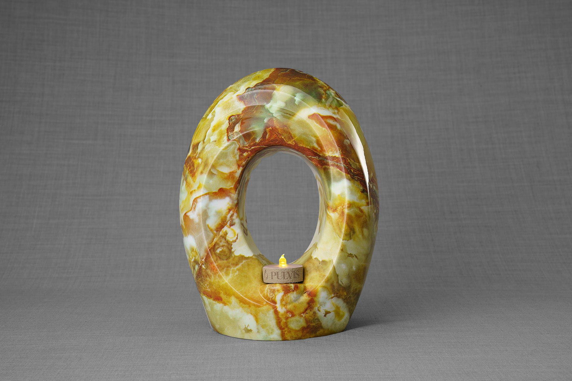 Pulvis Art Urns Exclusive Urn HydroGraphics Urn "The Passage - Onyx" - Large | Ceramic | Hydro Dipping