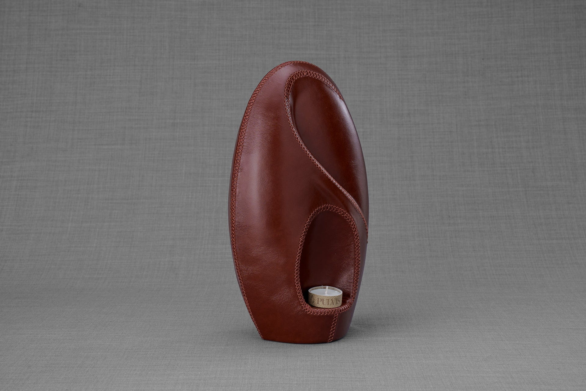 Pulvis Art Urns Exclusive Urn Leather Cremation Urn for Ashes "Eternity" - Genuine Leather
