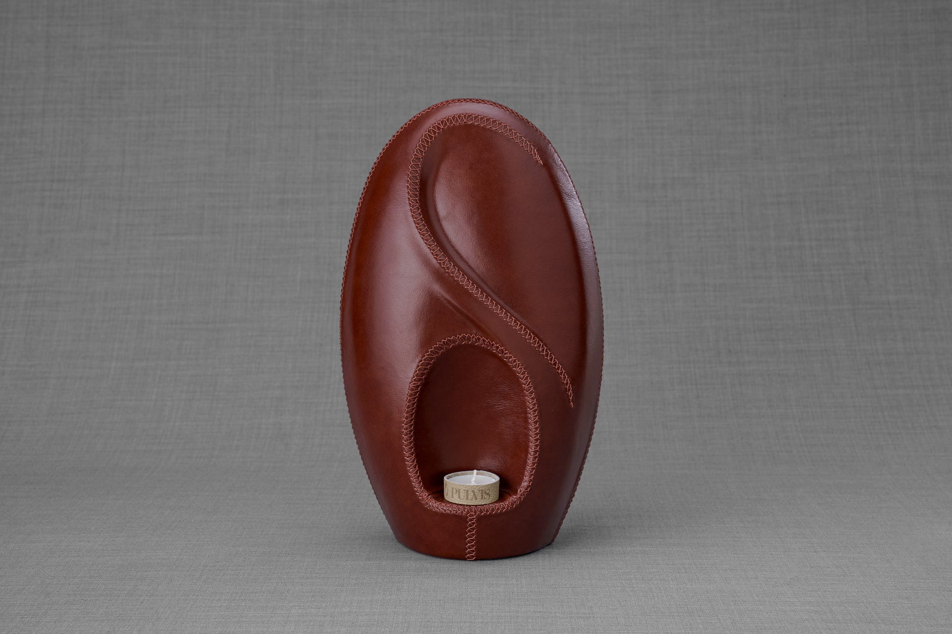 Pulvis Art Urns Exclusive Urn Leather Cremation Urn for Ashes "Eternity" - Genuine Leather
