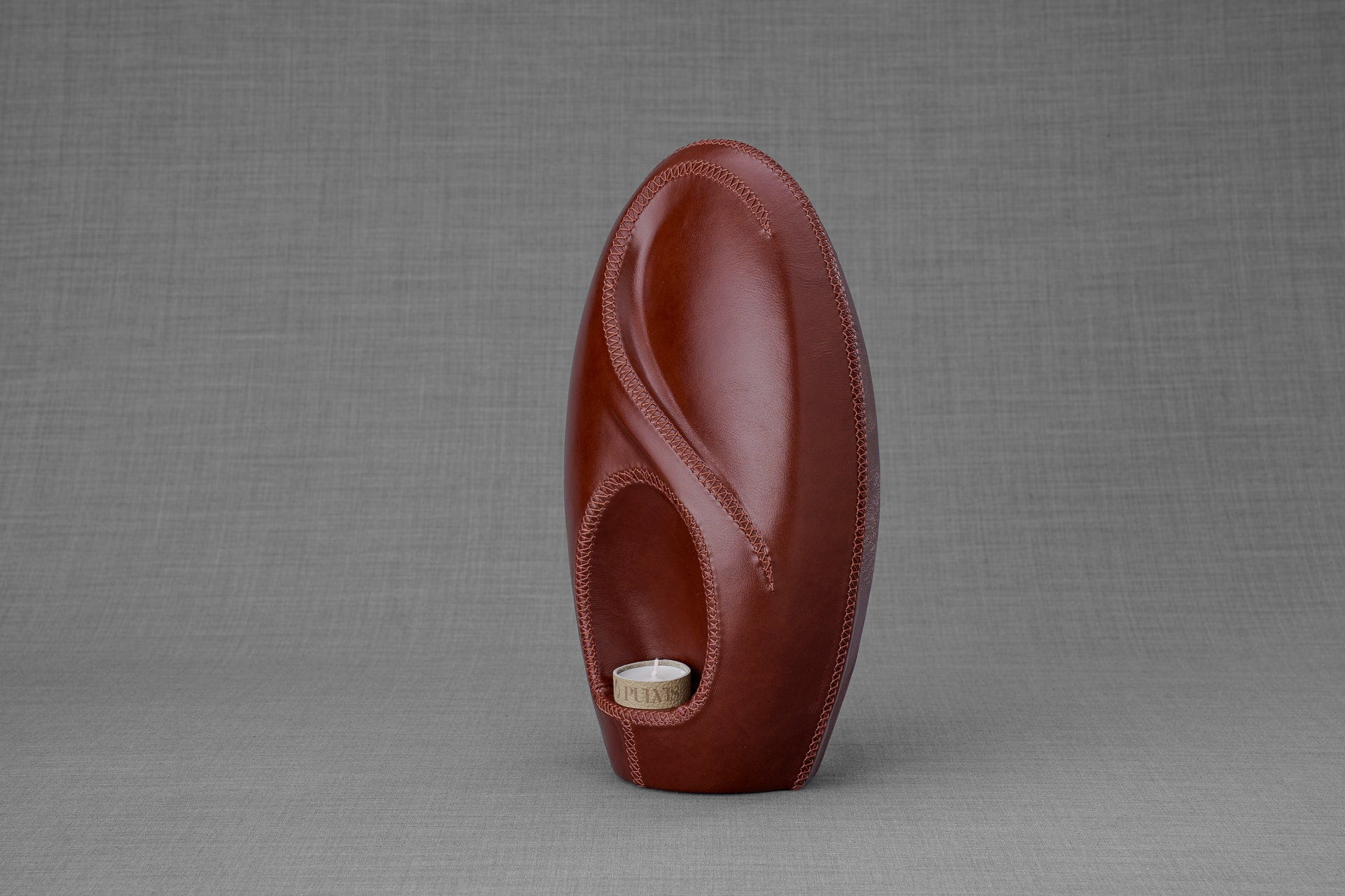 Pulvis Art Urns Exclusive Urn Leather Cremation Urn for Ashes "Eternity" - Genuine Leather