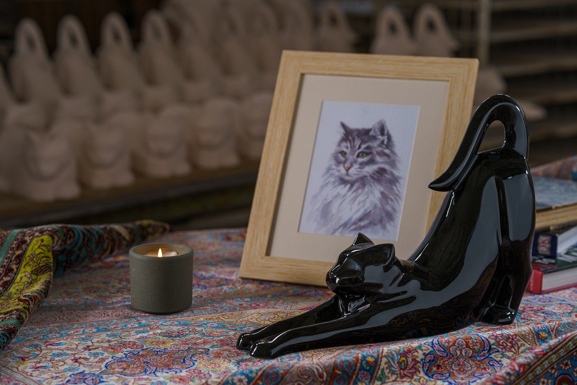 Pulvis Art Urns "Grace" Pet Memorial Bundle - 4 pcs. | Handmade