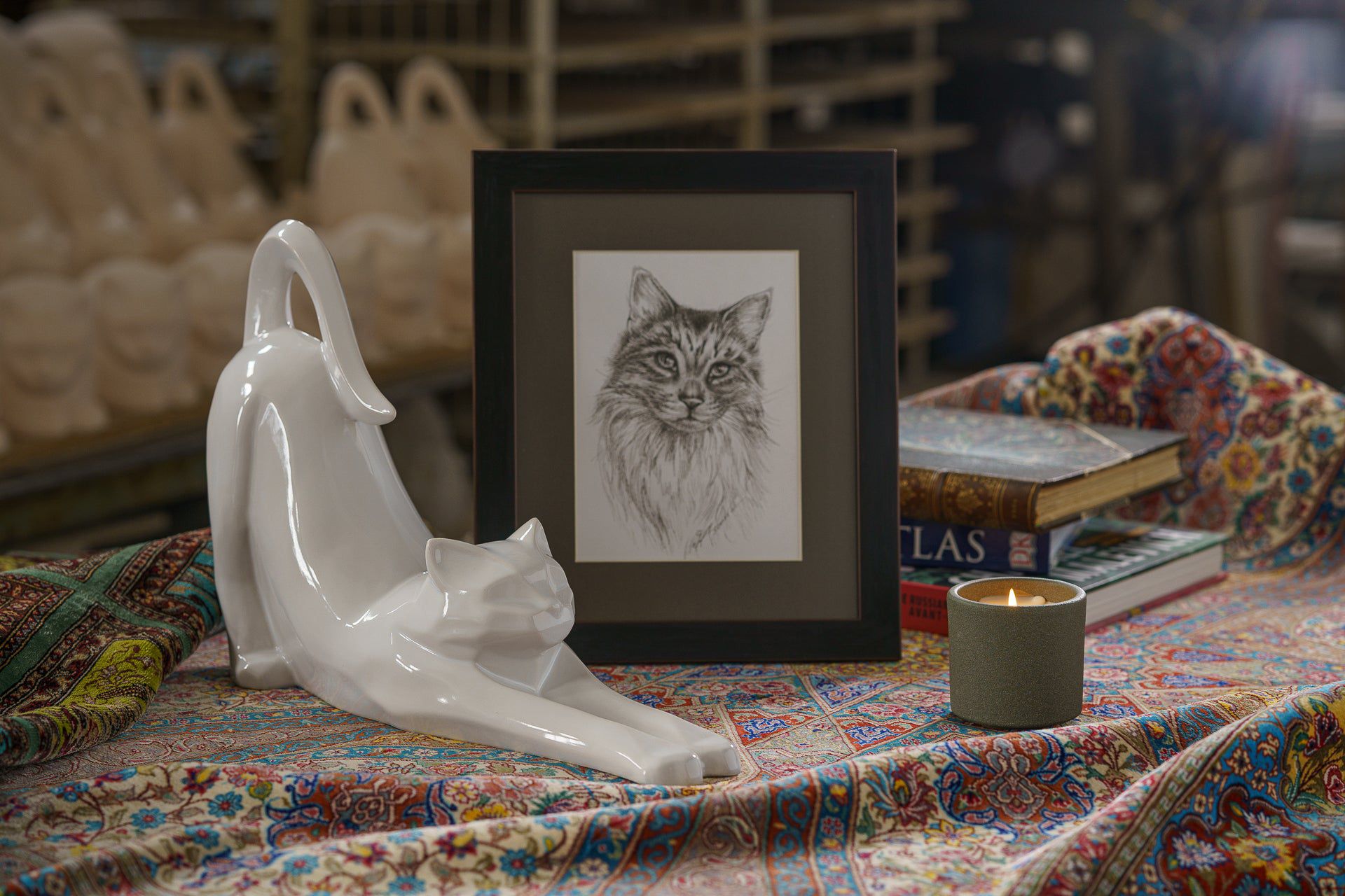 Pulvis Art Urns "Grace" Pet Memorial Bundle - 4 pcs. | Handmade