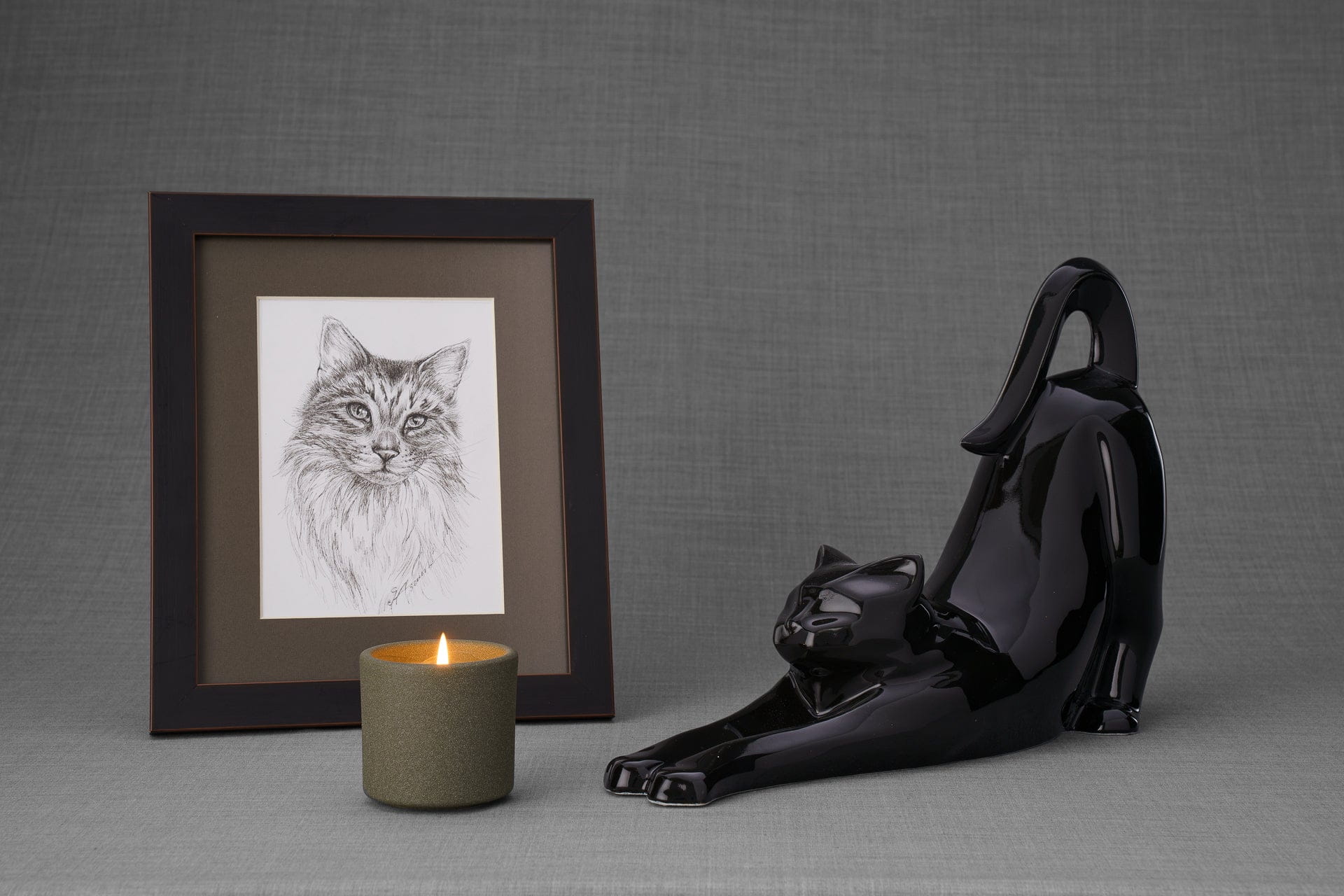 Pulvis Art Urns "Grace" Pet Memorial Bundle - 4 pcs. | Handmade