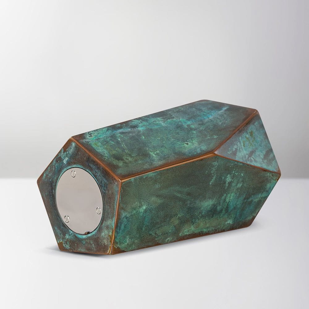 Pulvis Art Urns Handmade Urn "Crystal" - Stainless Steel | Emerald Green