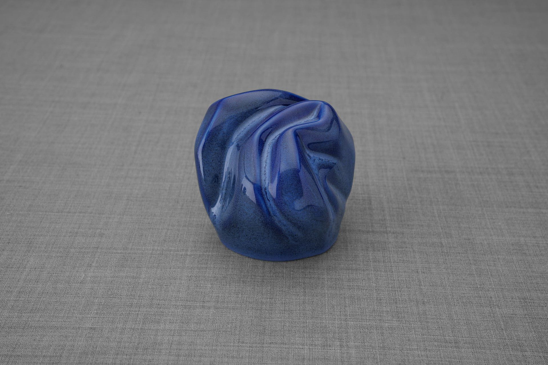 Pulvis Art Urns Keepsake Urn Cremation Keepsake Urn "Precious" - Small | Blue Melange | Ceramic