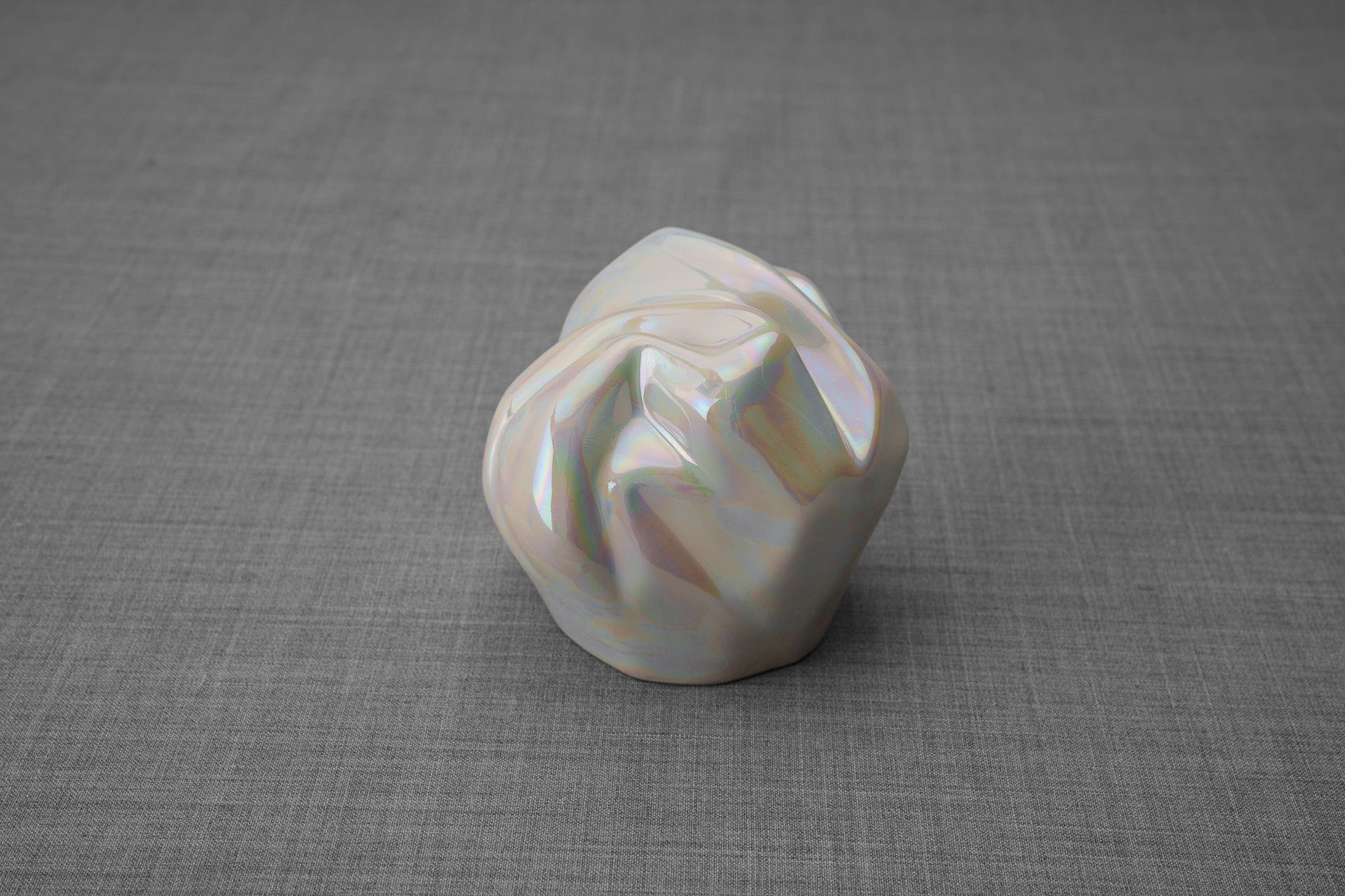Pulvis Art Urns Keepsake Urn Cremation Keepsake Urn "Precious" - Small | Pearly White | Ceramic