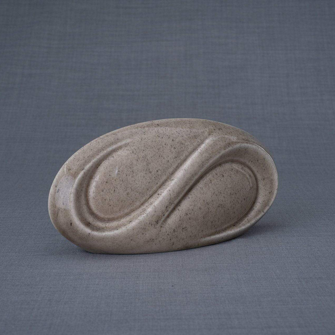 Eternity Cremation Keepsake for Ashes – Beige Grey | Small | Ceramic