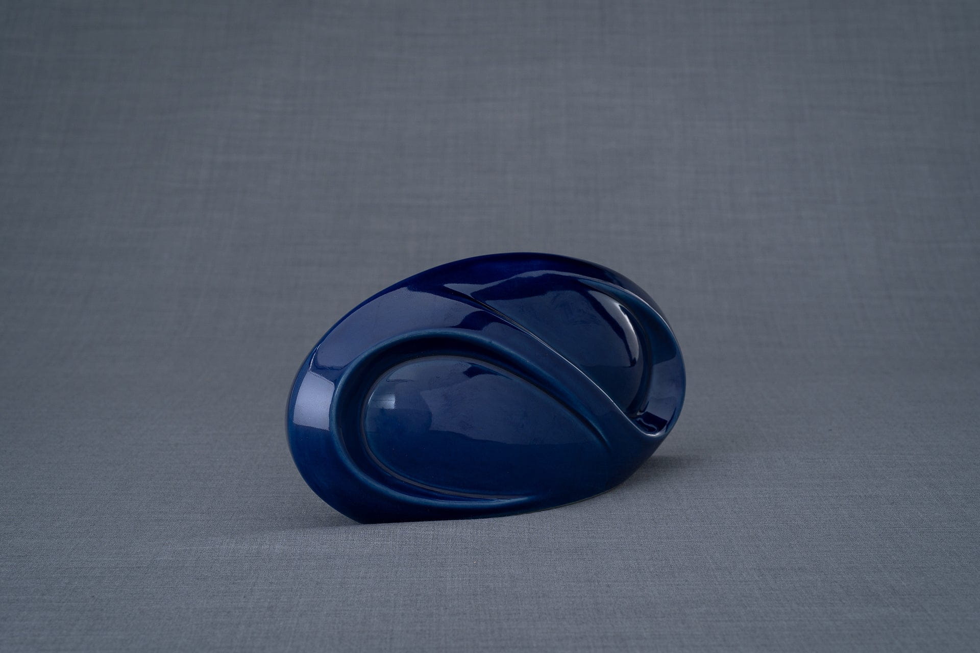 Pulvis Art Urns Keepsake Urn Eternity Handmade Cremation Keepsake Urn - Small | Cobalt Metallic | Ceramic