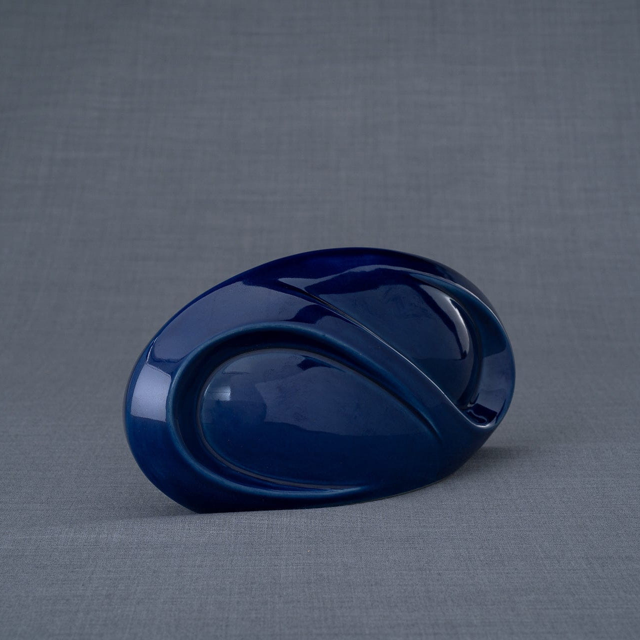 Pulvis Art Urns Keepsake Urn Eternity Handmade Cremation Keepsake Urn - Small | Cobalt Metallic | Ceramic