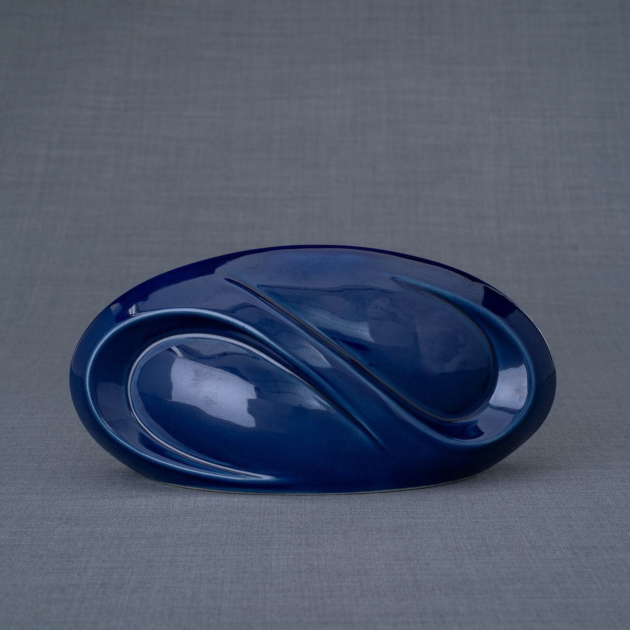 Pulvis Art Urns Keepsake Urn Eternity Handmade Cremation Keepsake Urn - Small | Cobalt Metallic | Ceramic