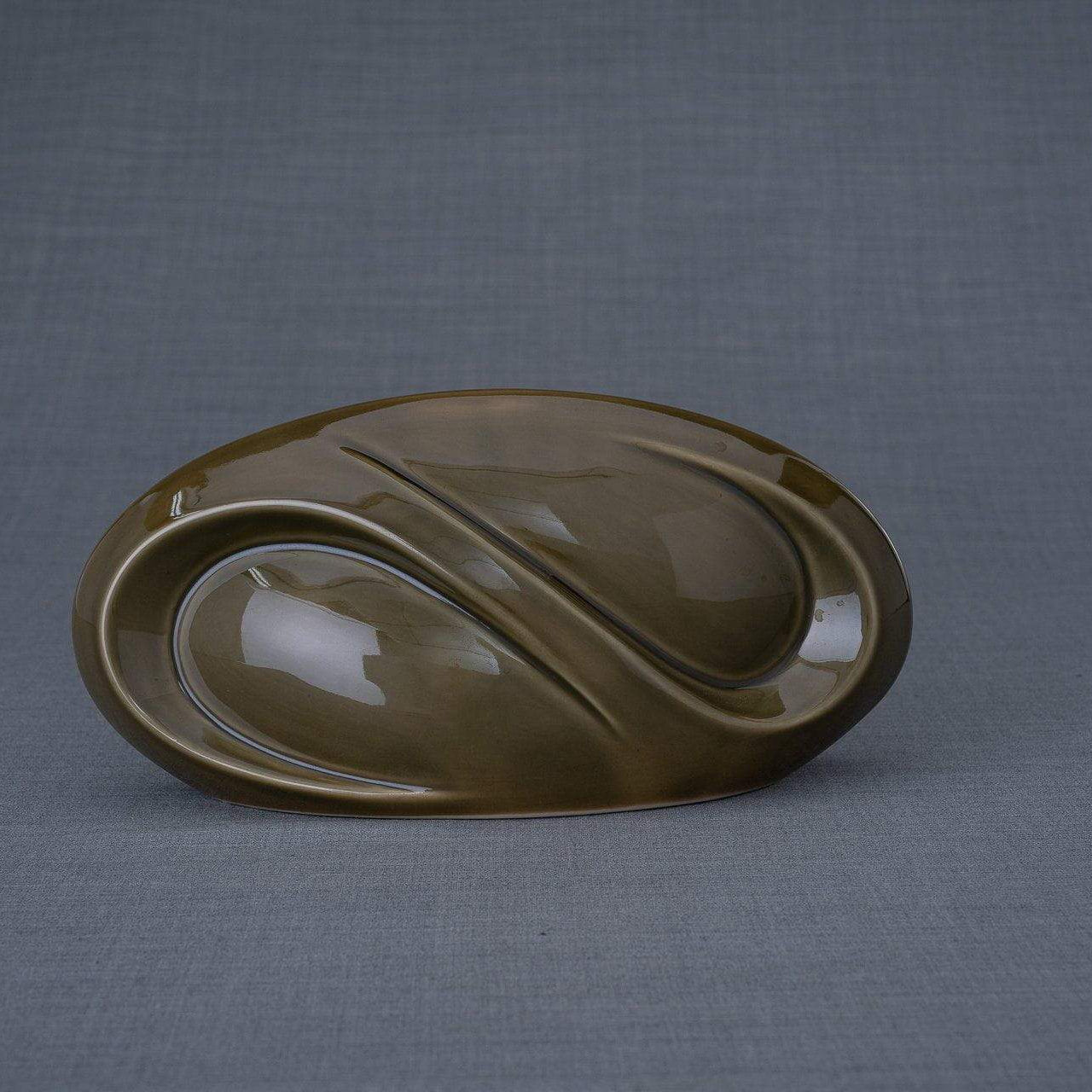Eternity Cremation Keepsake for Ashes – Oily Green | Small | Ceramic