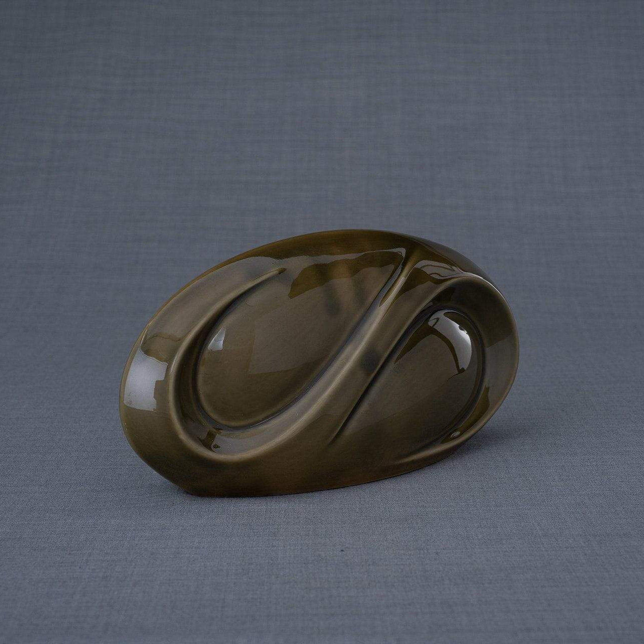 Eternity Cremation Keepsake for Ashes – Oily Green | Small | Ceramic