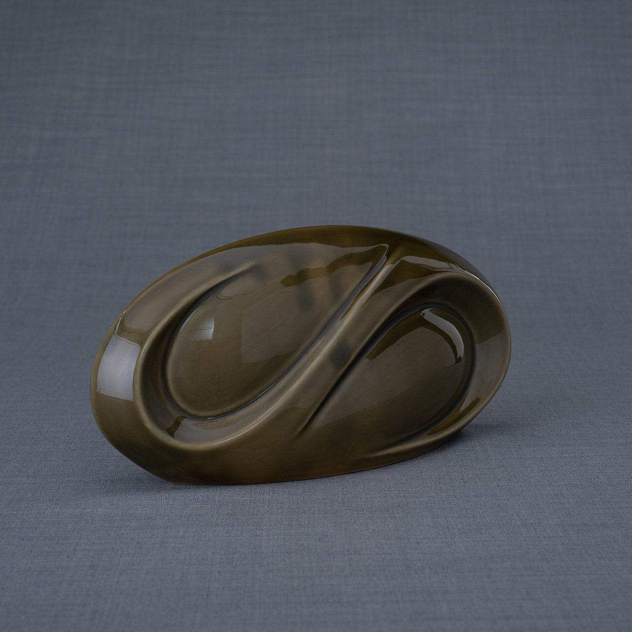 Eternity Cremation Keepsake for Ashes – Oily Green | Small | Ceramic