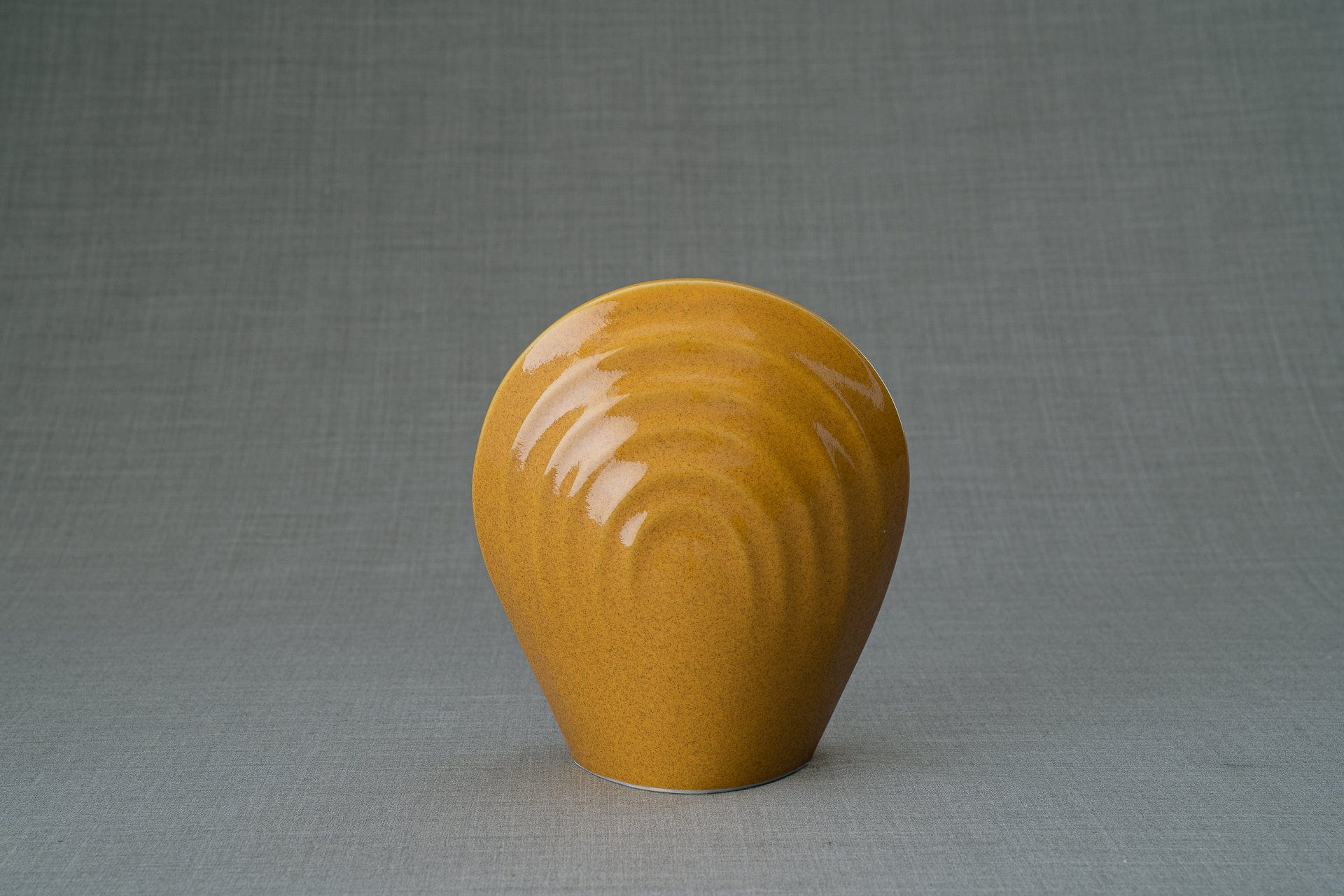 Pulvis Art Urns Keepsake Urn Handmade Cremation Keepsake Urn "Guardian" - Small | Amber Yellow | Ceramic