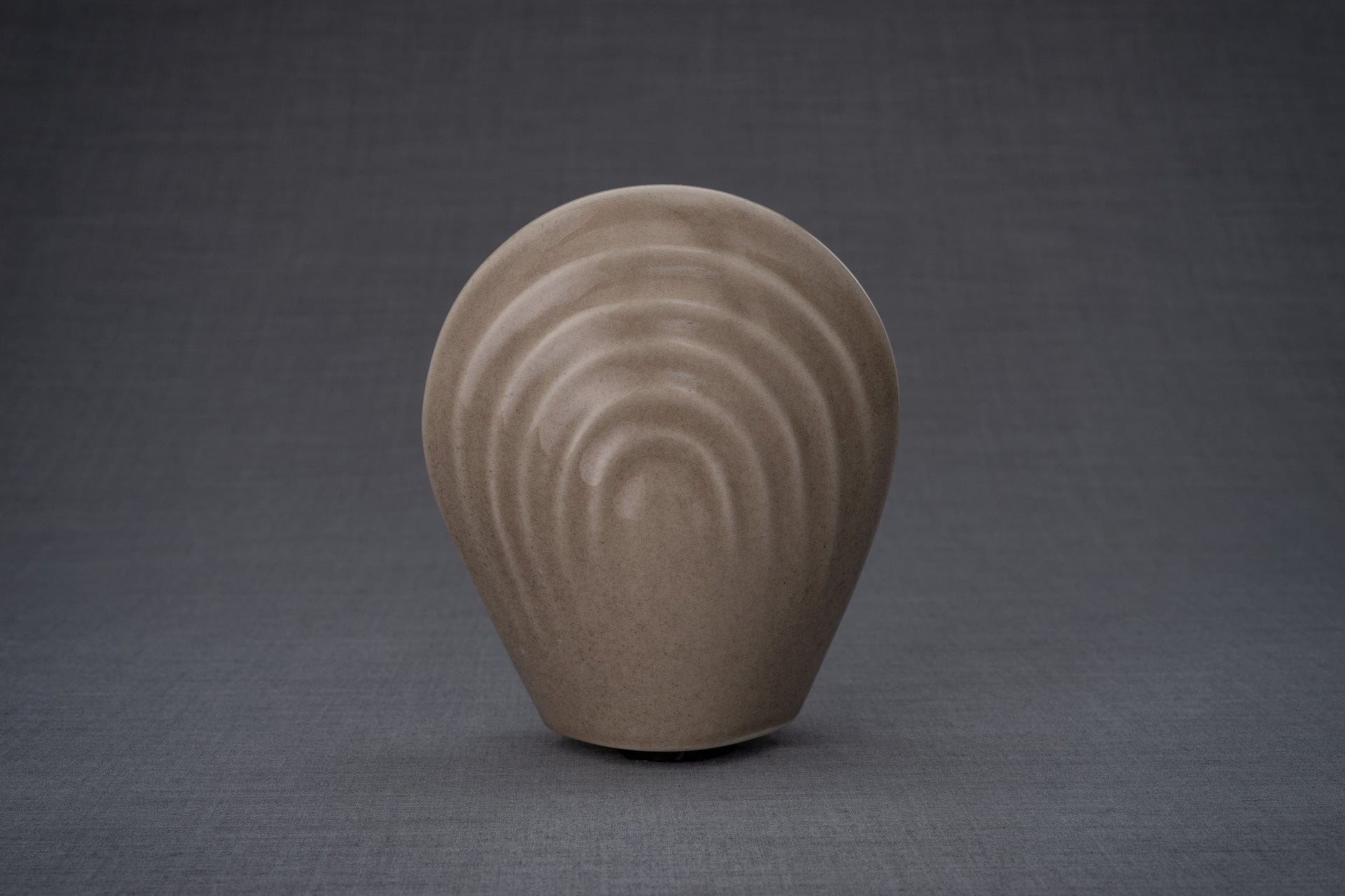 Pulvis Art Urns Keepsake Urn Handmade Cremation Keepsake Urn "Guardian" - Small | Beige Grey | Ceramic