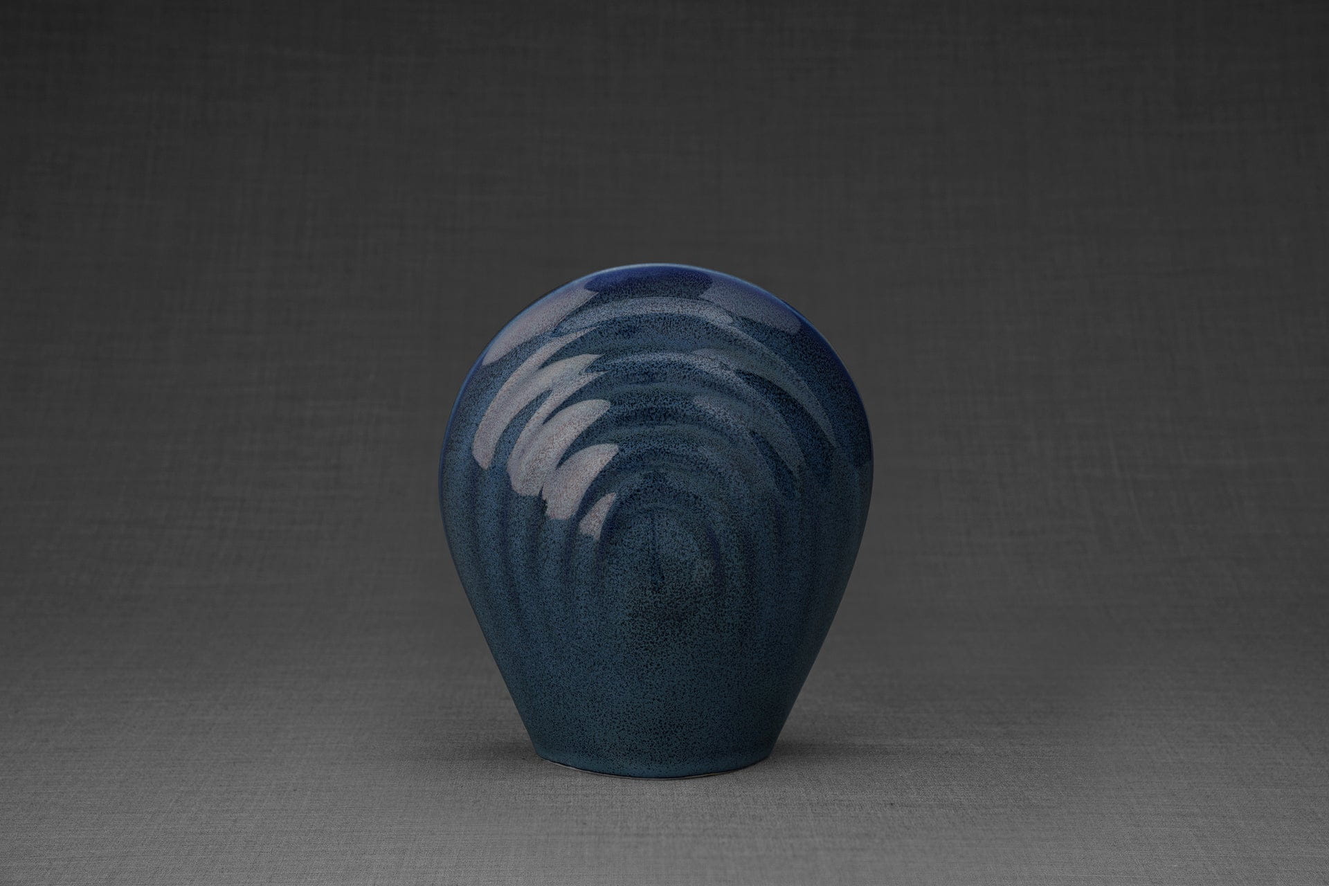 Pulvis Art Urns Keepsake Urn Handmade Cremation Keepsake Urn "Guardian" - Small | Blue Melange | Ceramic
