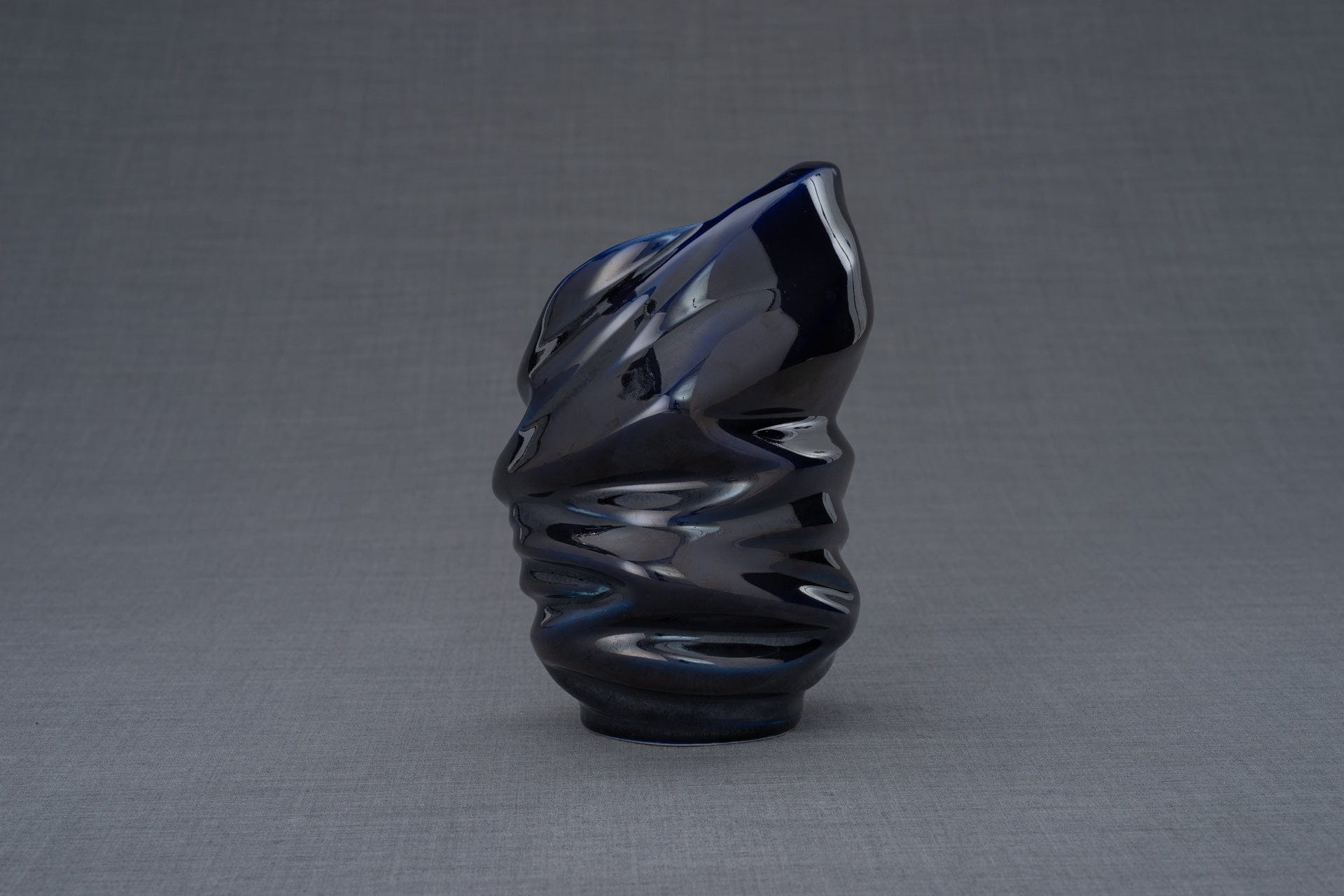 Pulvis Art Urns Keepsake Urn Handmade Cremation Keepsake Urn "Light" - Small | Cobalt Metallic | Ceramic